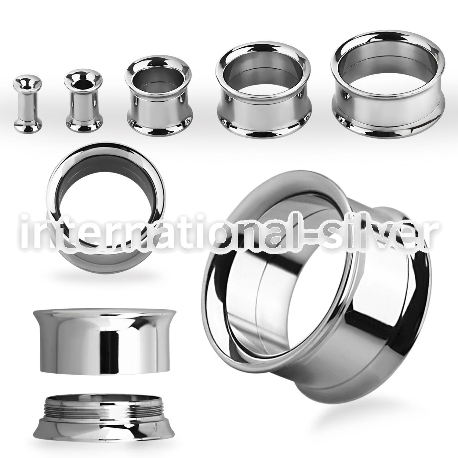 shp tunnels gauges surgical steel 316l ear lobe