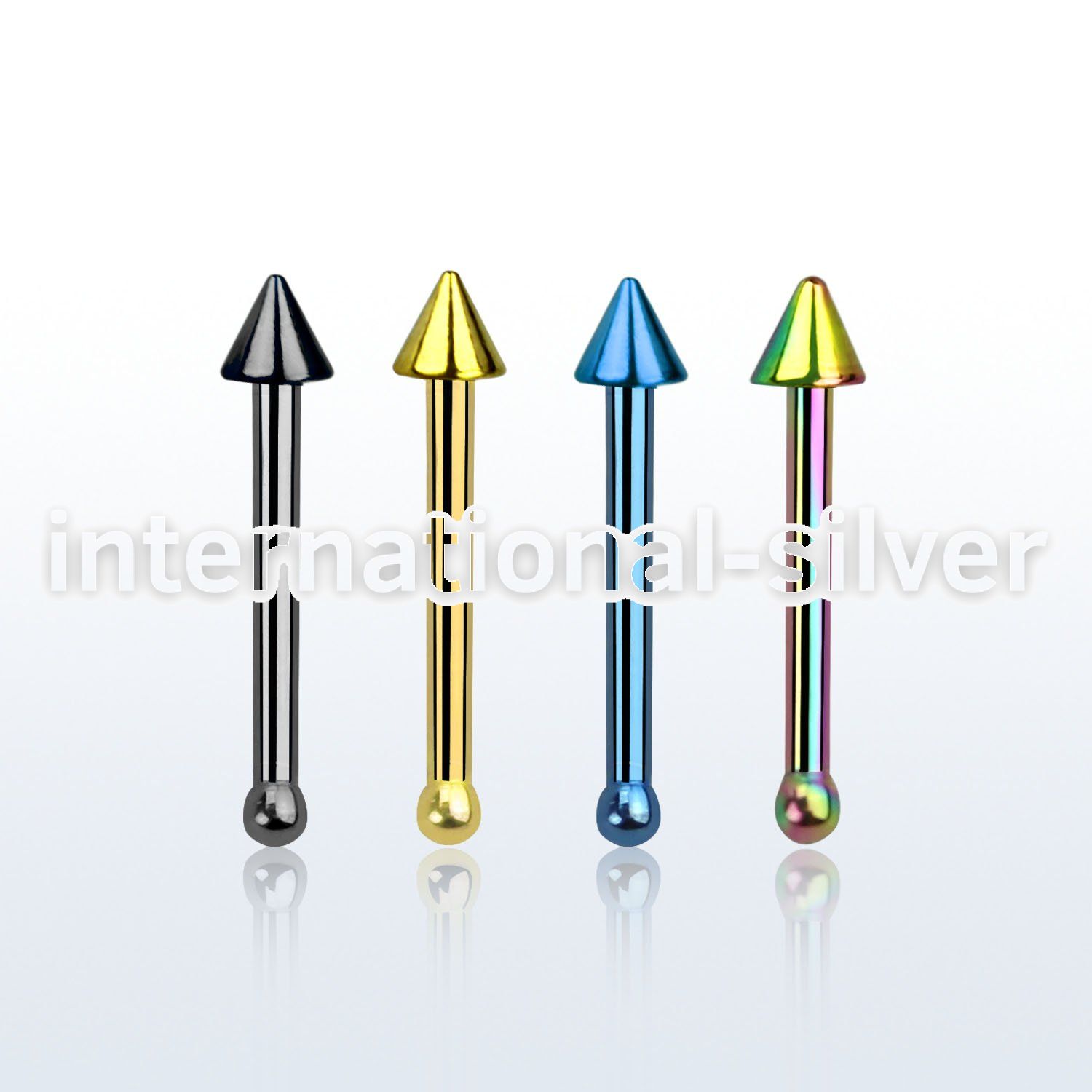 sncnt nose bone anodized surgical steel 316l nose