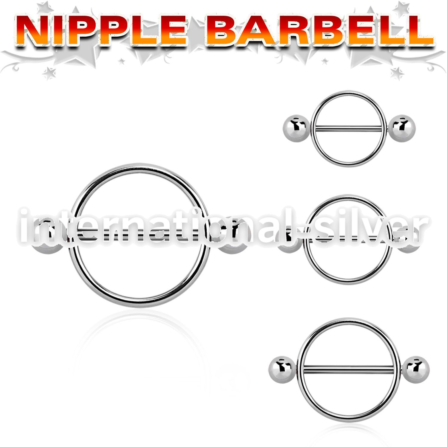 snpe straight barbells surgical steel 316l nipple
