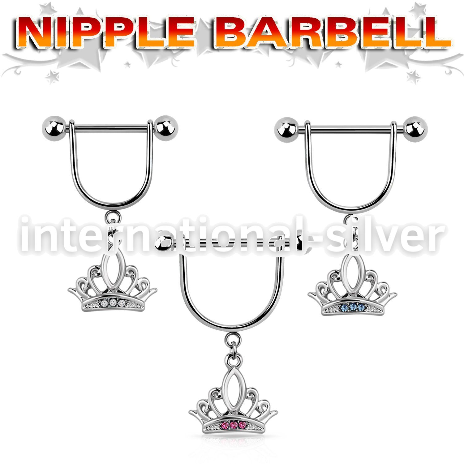 snpod14 straight barbells surgical steel 316l nipple
