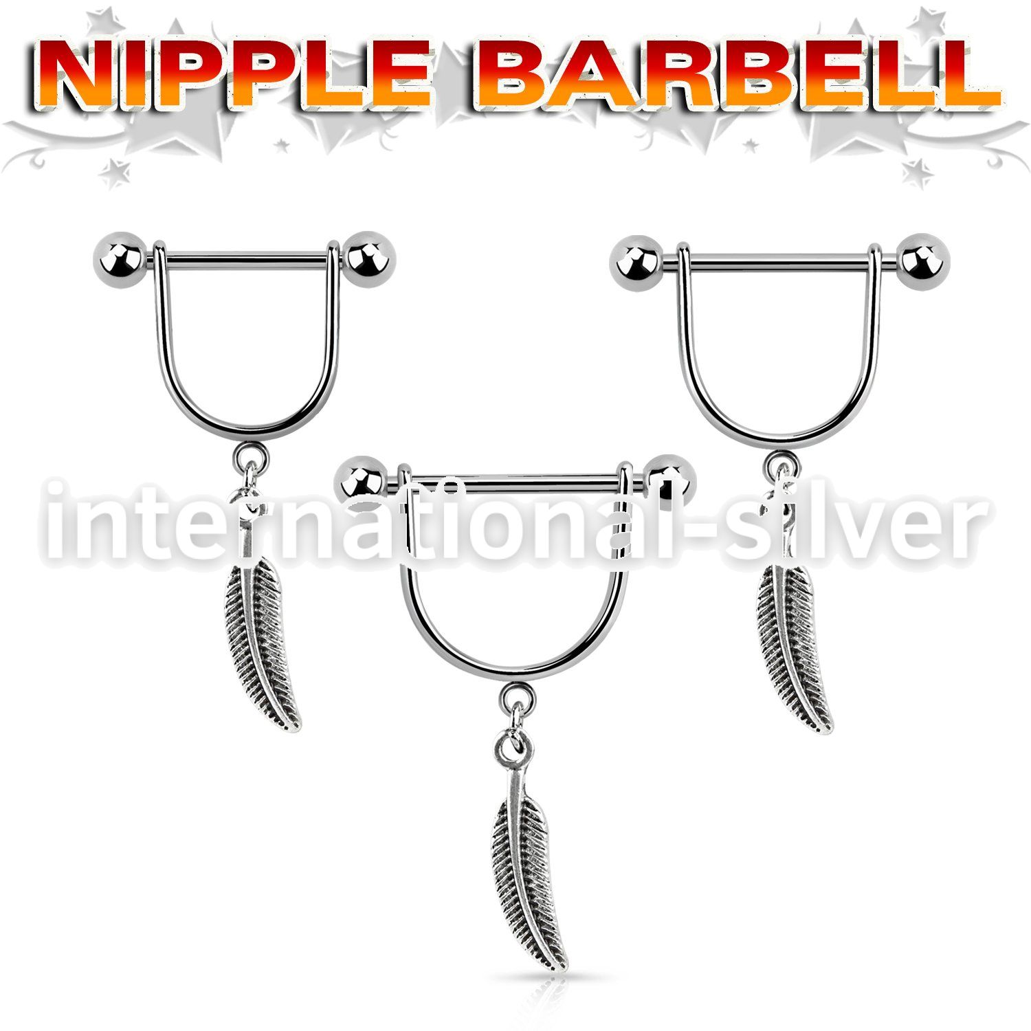 snpod1 straight barbells surgical steel 316l nipple
