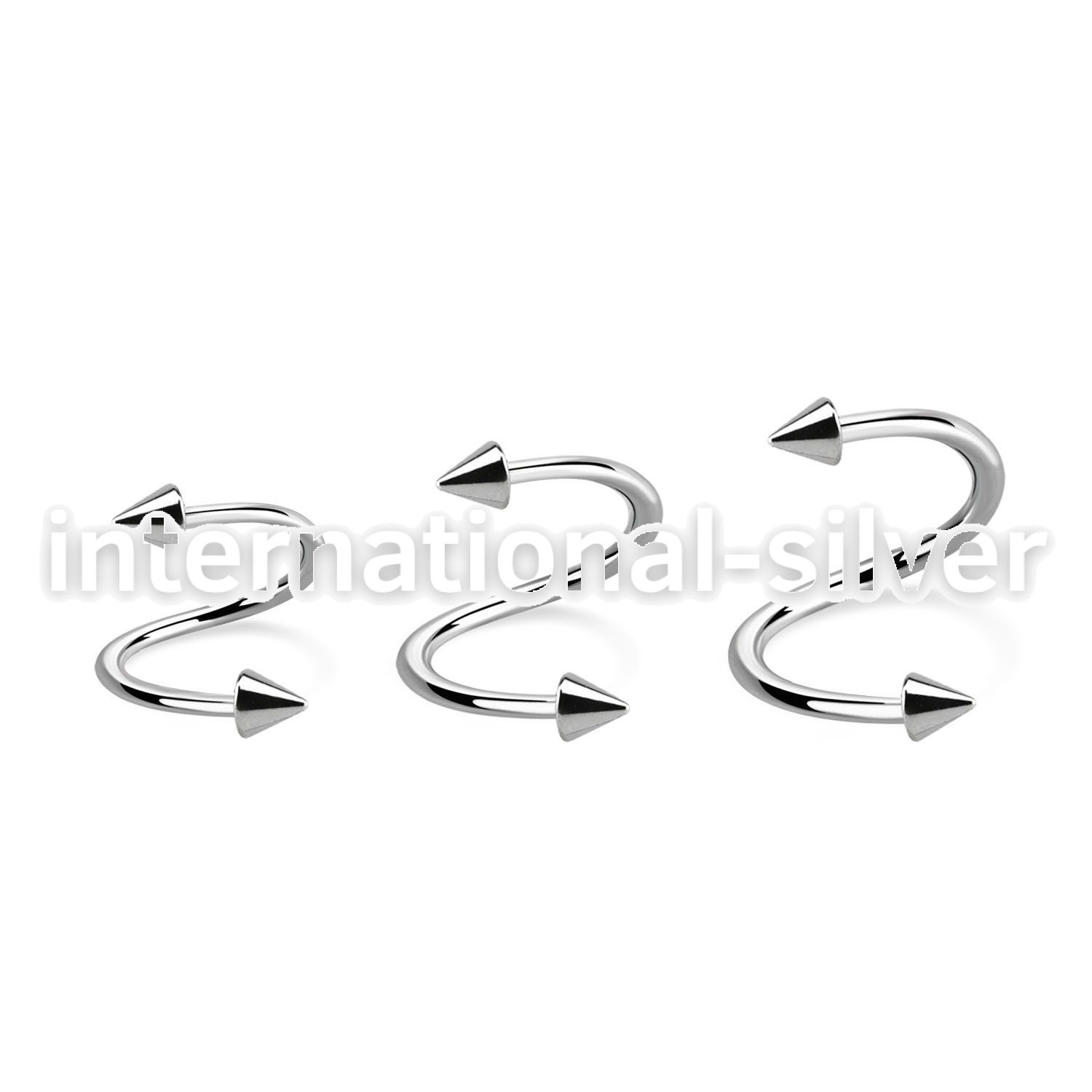 specn25 spirals twisters surgical steel 316l eyebrow