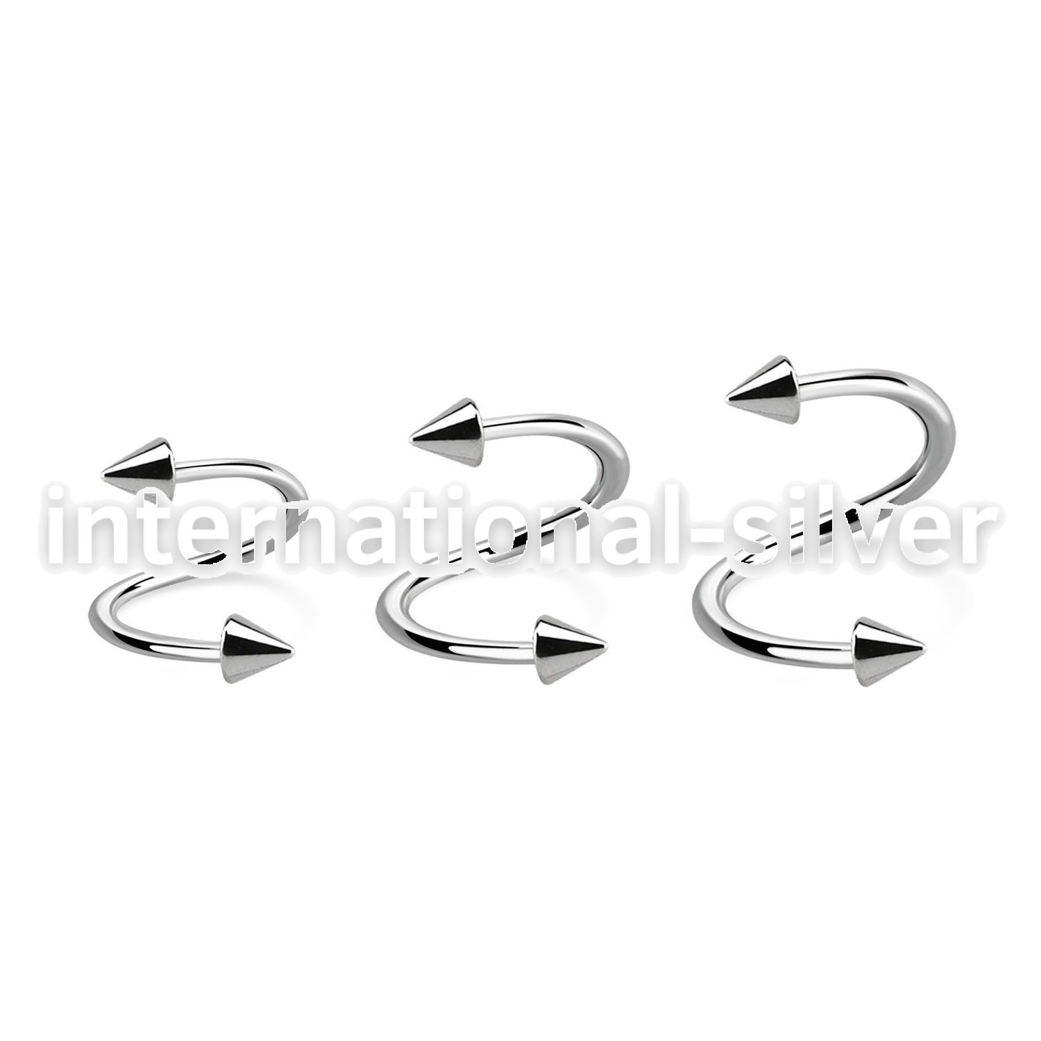 specn spirals twisters surgical steel 316l eyebrow