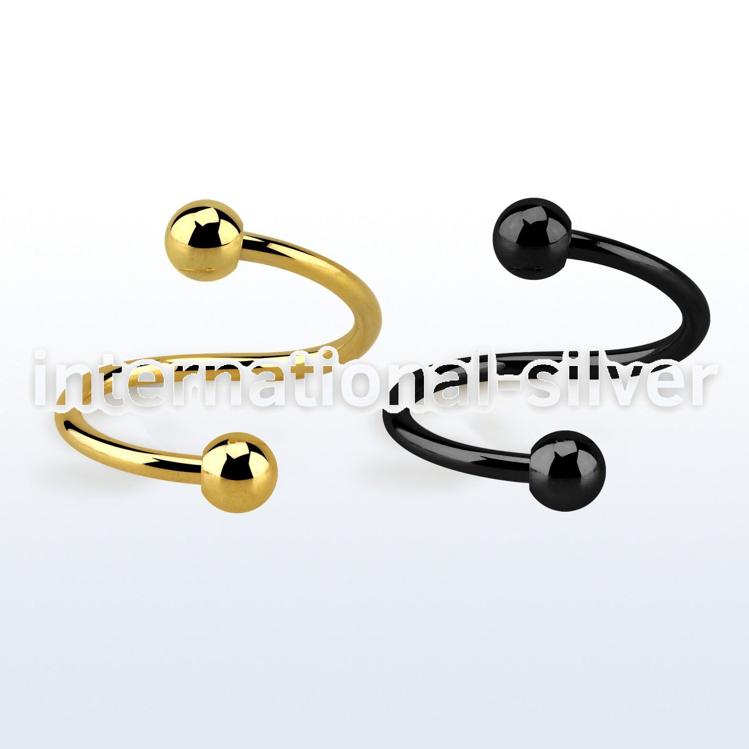 spt18b3 spirals twisters anodized surgical steel 316l eyebrow