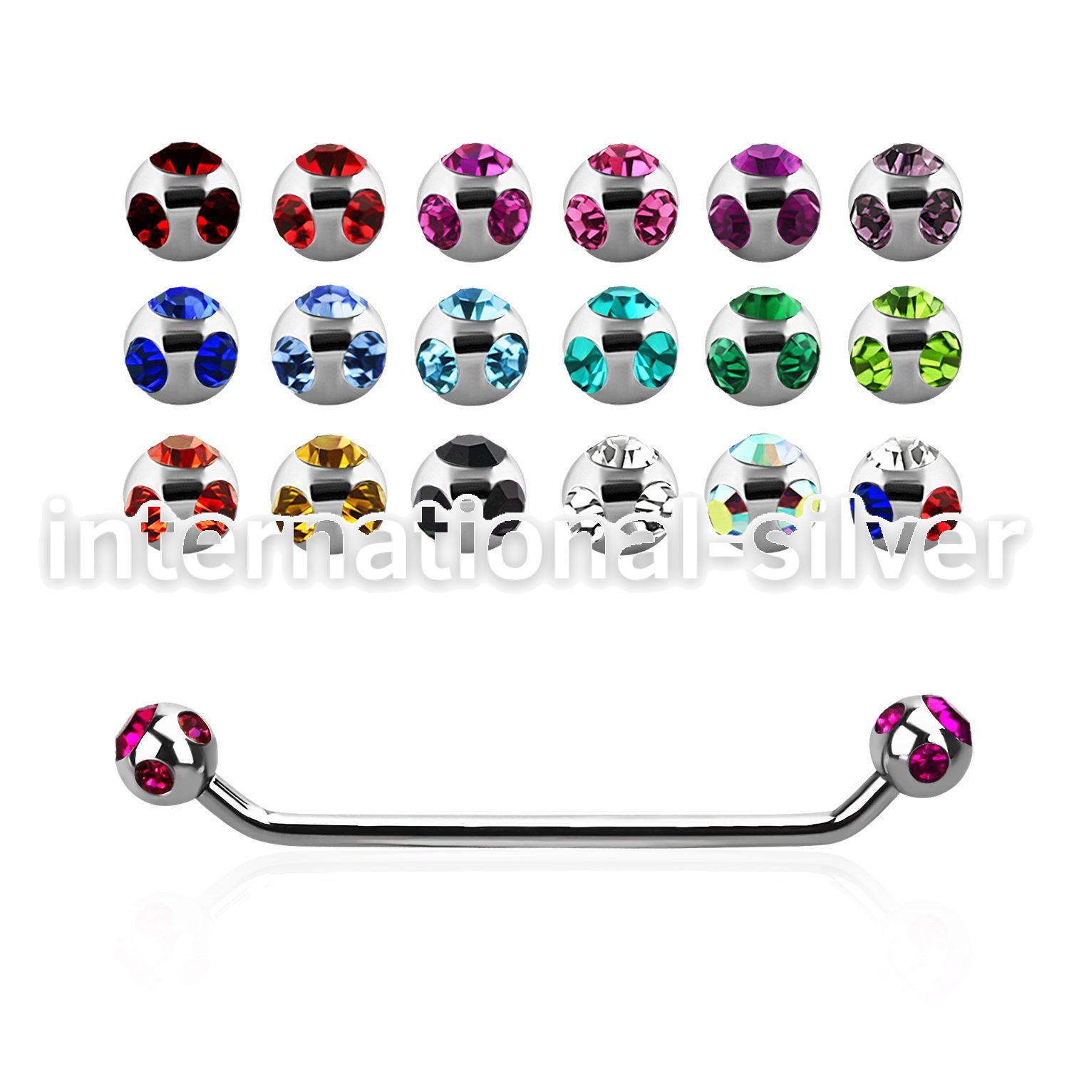 subca surface piercing surgical steel 316l surface piercings