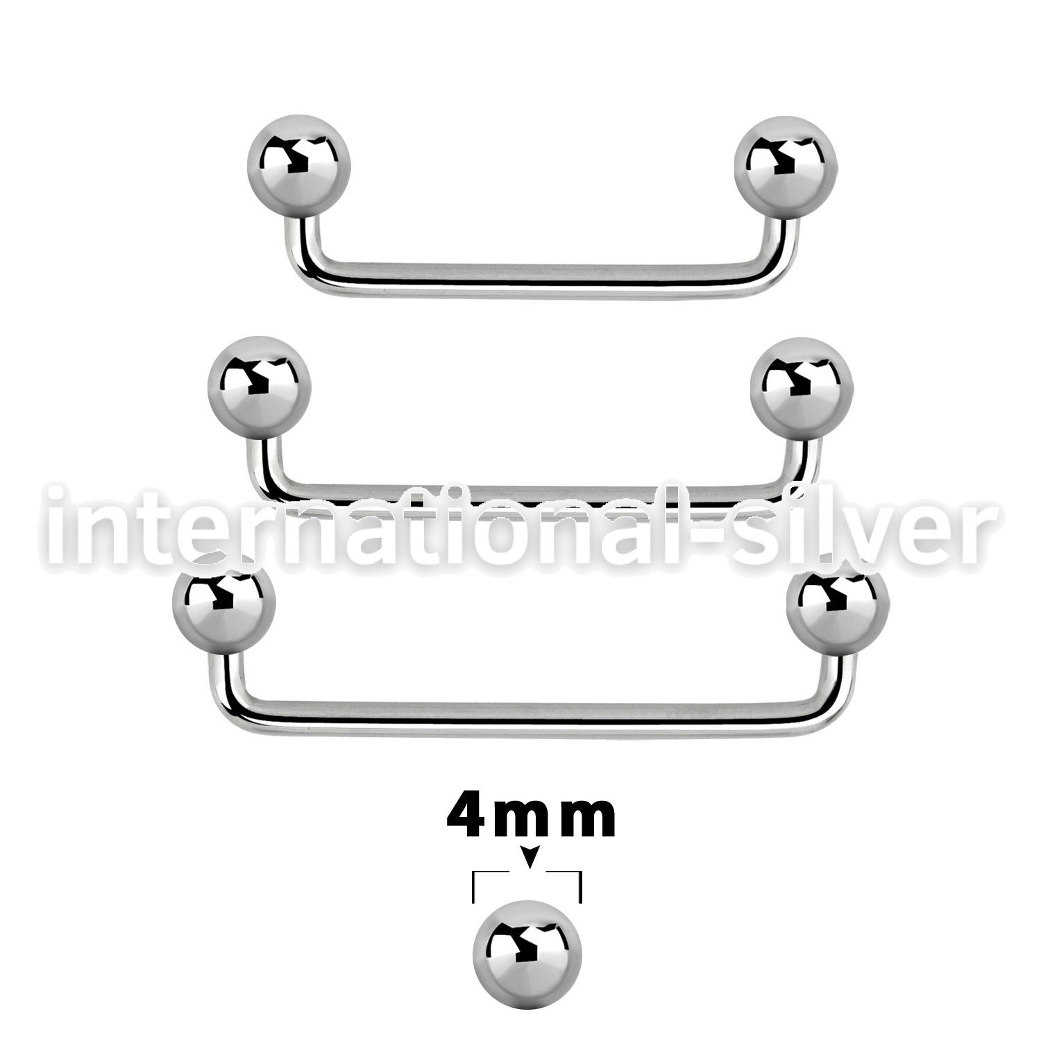 sudb4 surface piercing surgical steel 316l surface piercings