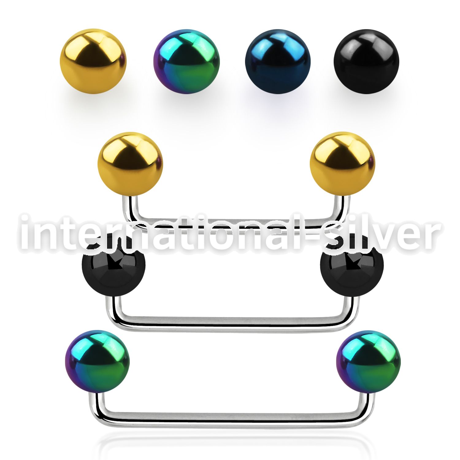 sudbt6 surface piercing anodized surgical steel 316l surface piercings