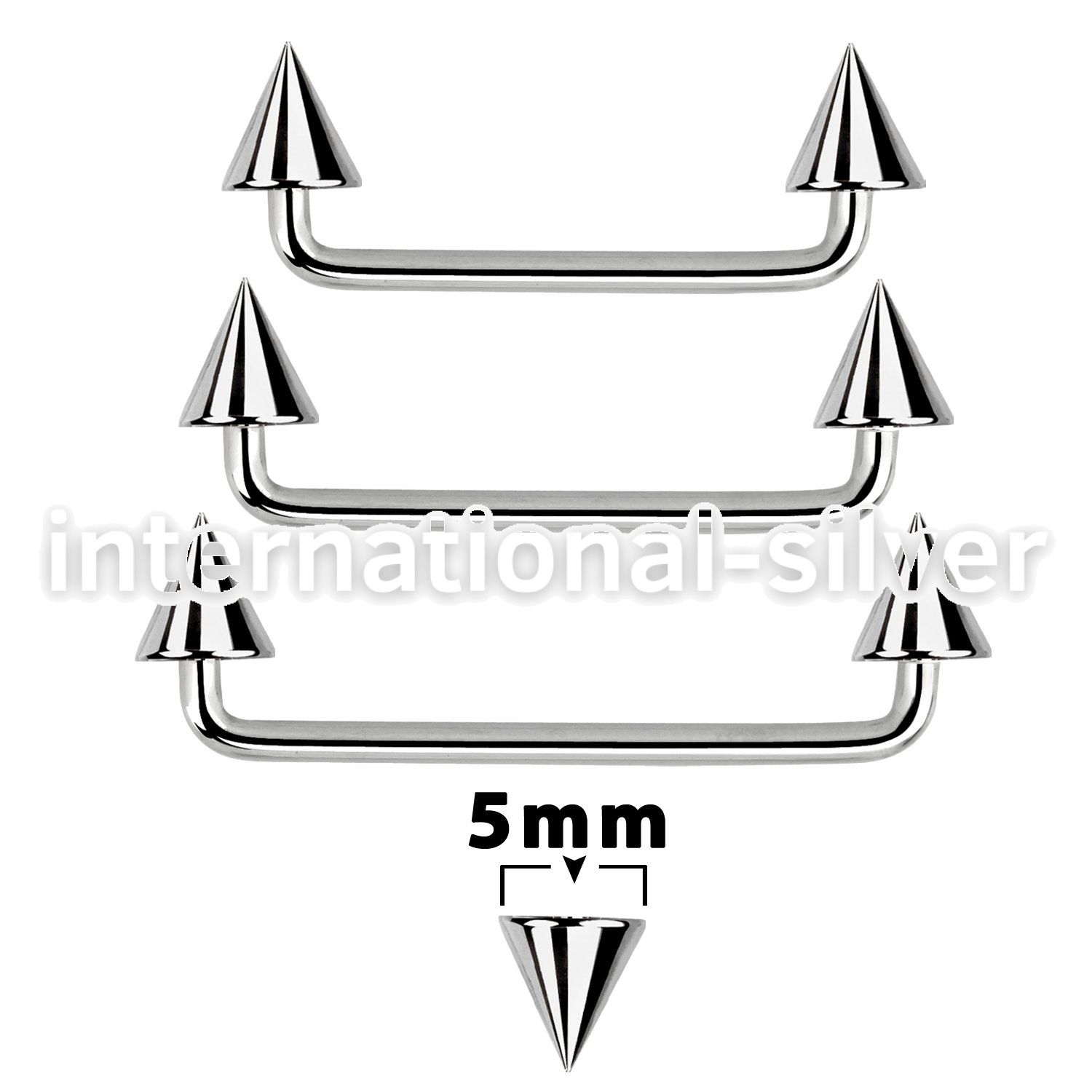 sudcn5 surface piercing surgical steel 316l surface piercings