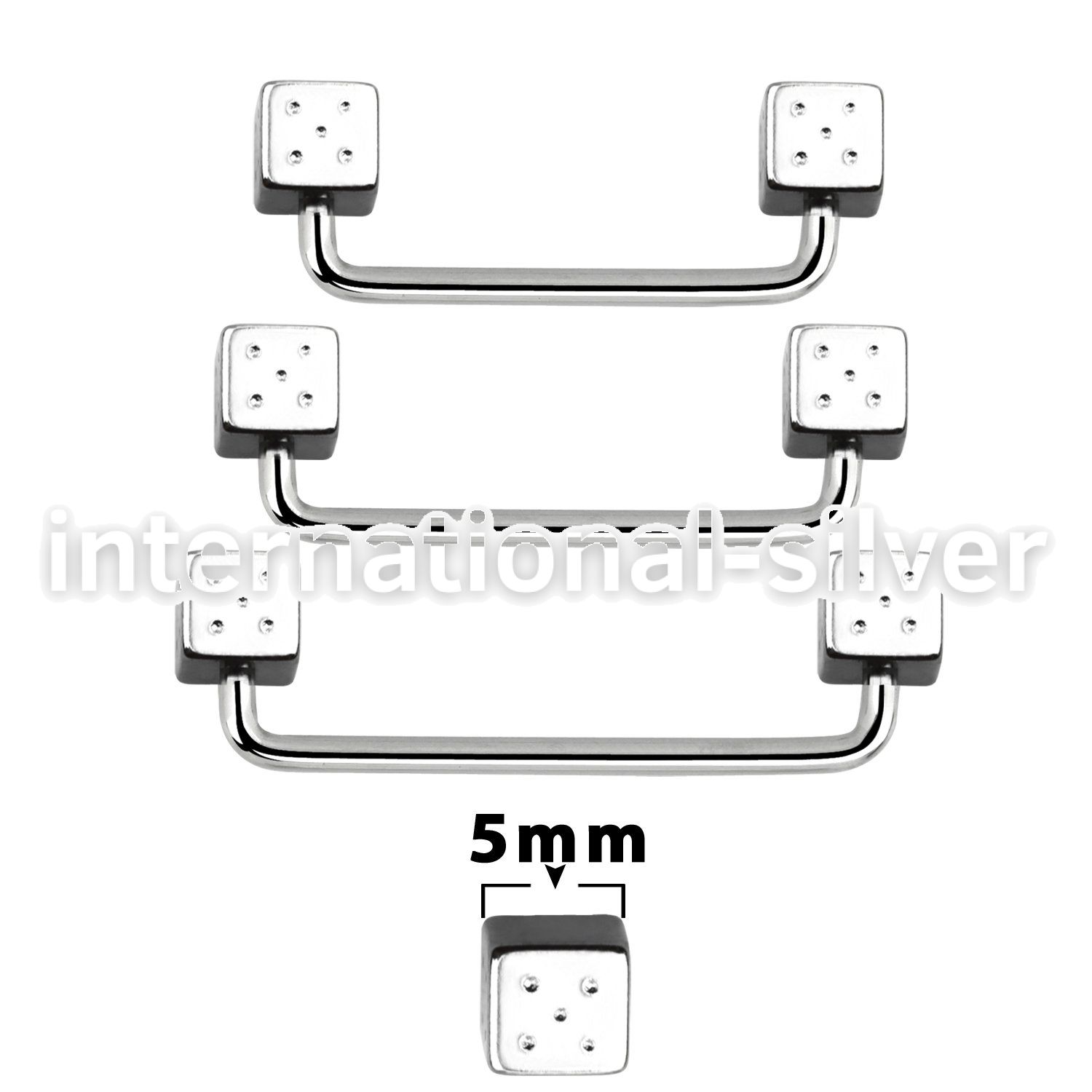 suddi5 surface piercing surgical steel 316l surface piercings