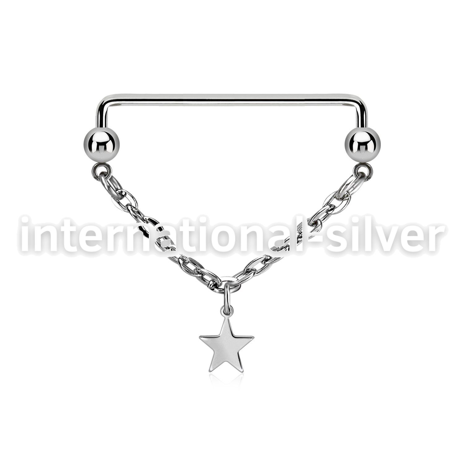 suddl5 surgical steel barbells nipple piercing