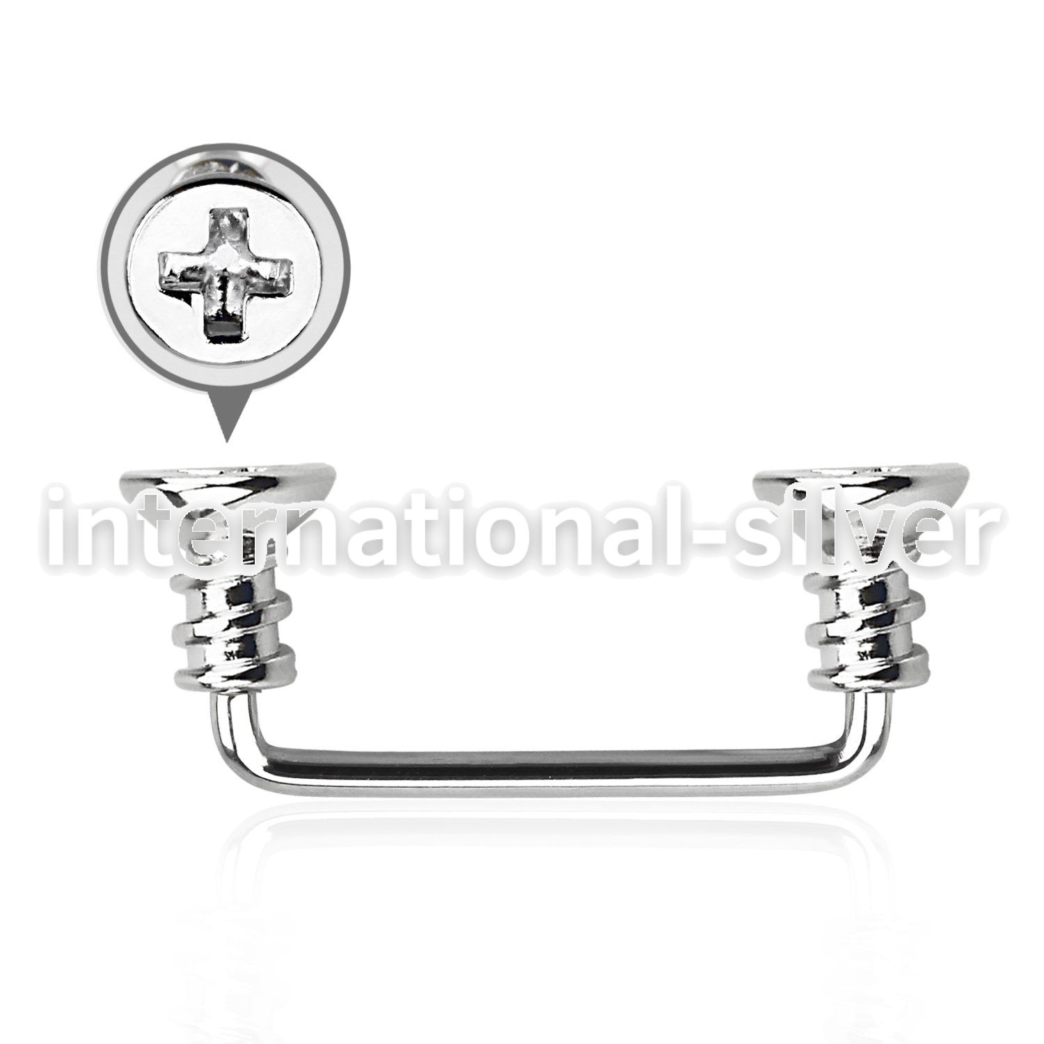 sudscw2 surface piercing surgical steel 316l surface piercings