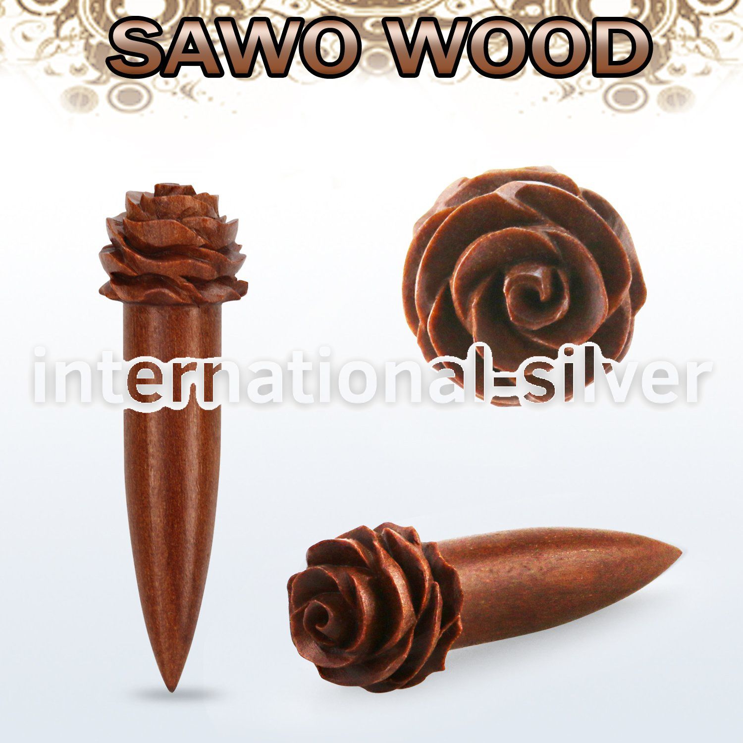 tpsafl tapers organic body jewelry ear lobe