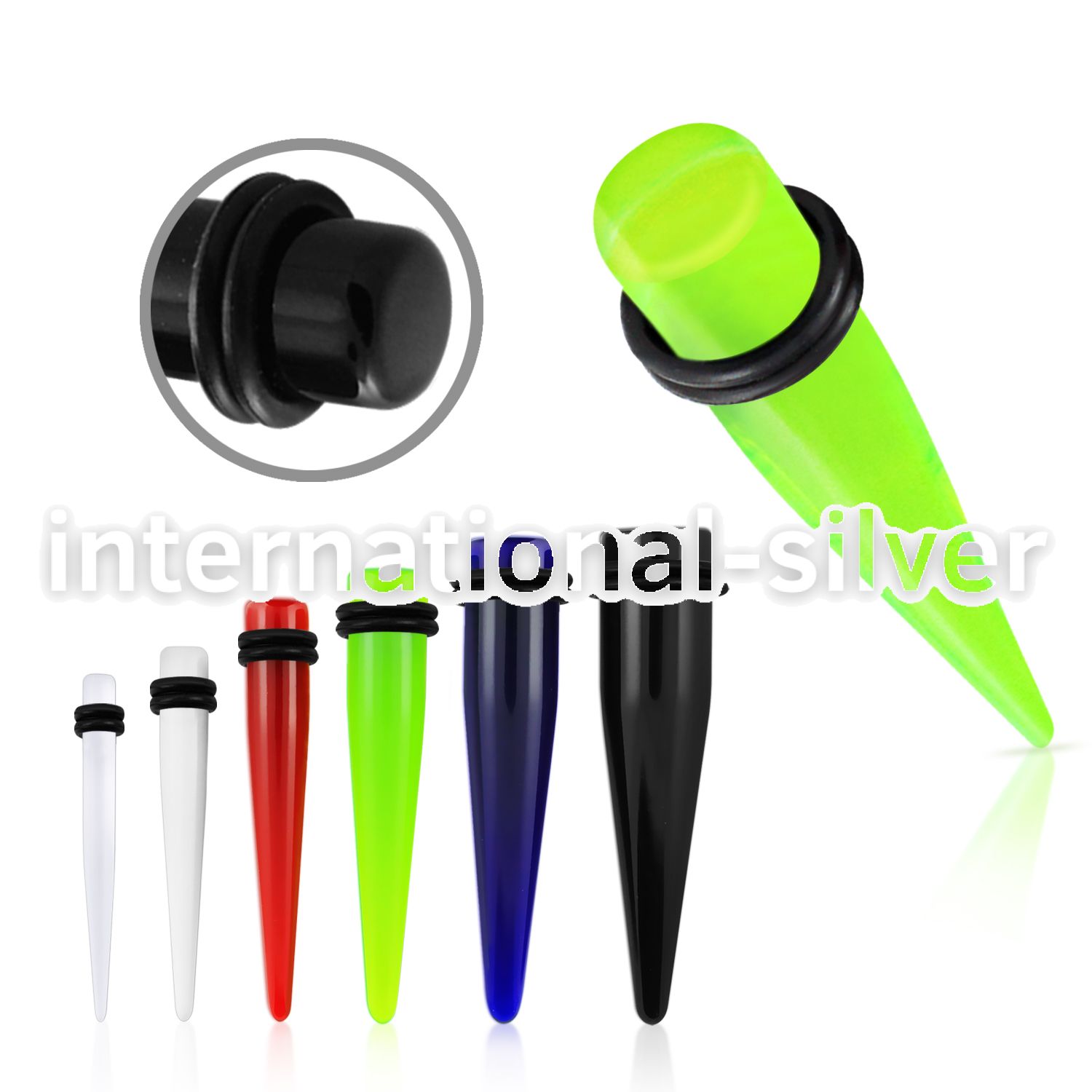 tpuvk tapers acrylic body jewelry ear lobe