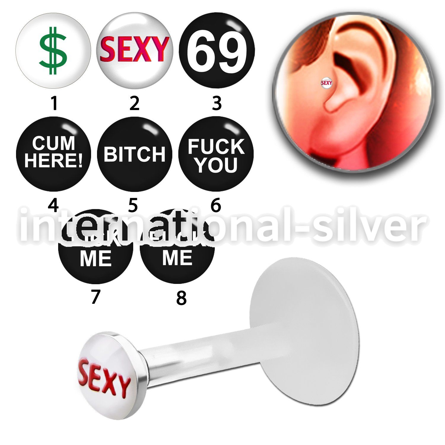 trgl4 labrets lip rings bioflex ptfe tragus