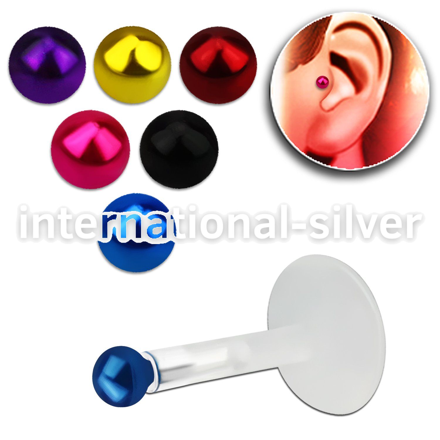 trgs11 labrets lip rings bioflex ptfe tragus