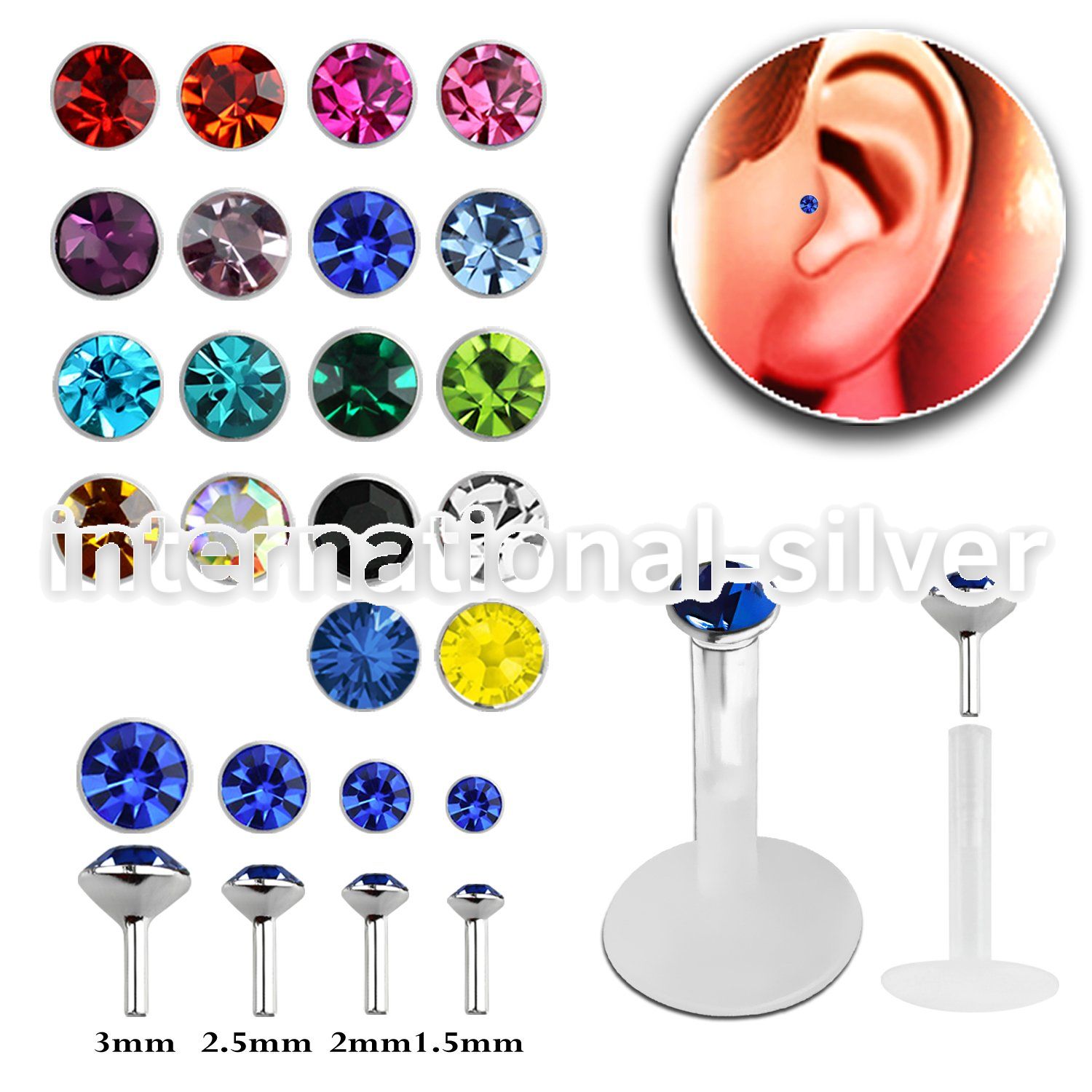 trgs20 labrets lip rings bioflex ptfe tragus