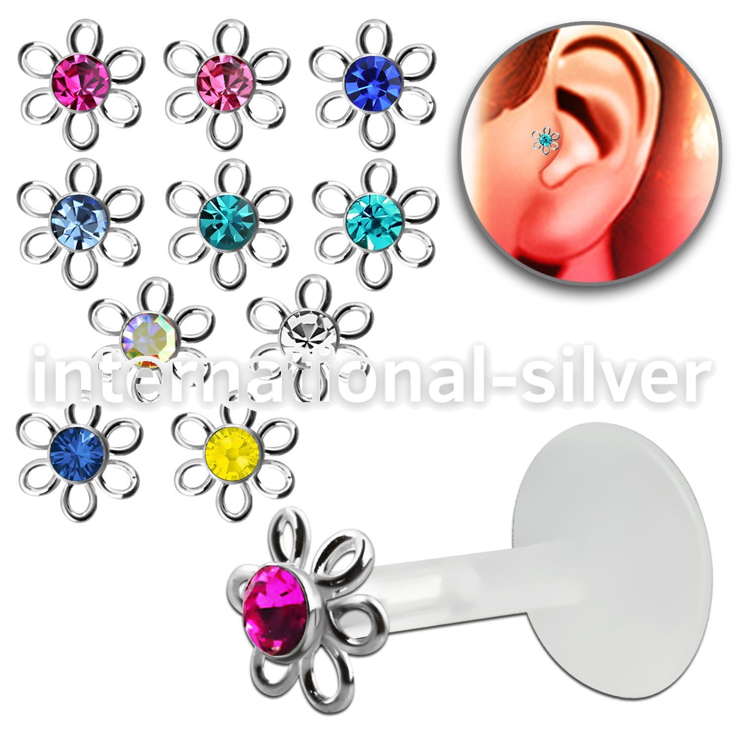 trgs5 labrets lip rings bioflex ptfe tragus