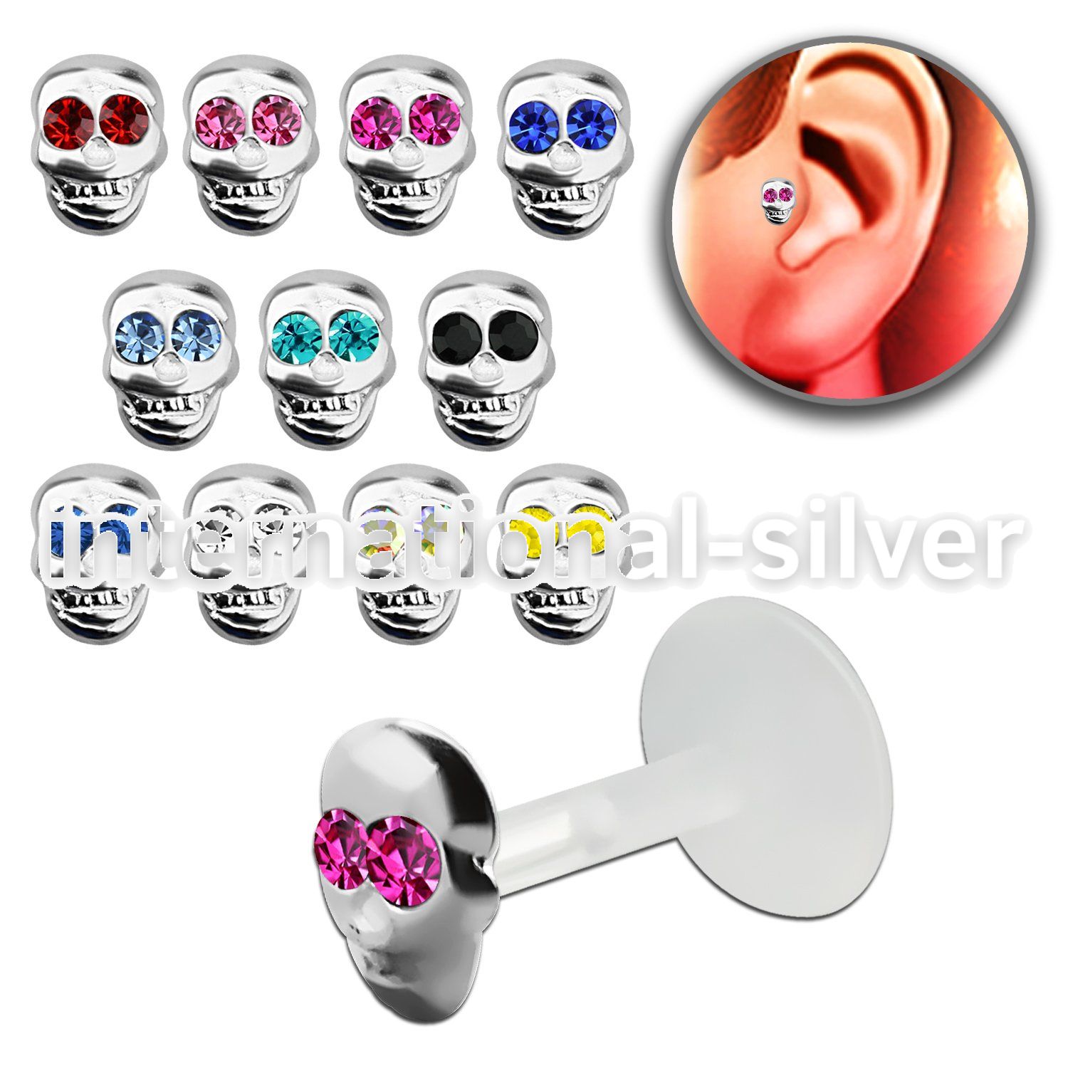 trgs9 labrets lip rings bioflex ptfe tragus