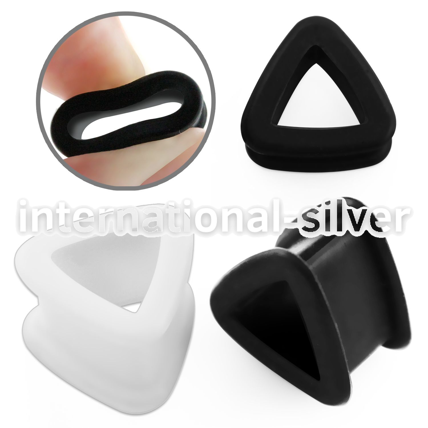 trsi tunnels gauges silicon body jewelry ear lobe