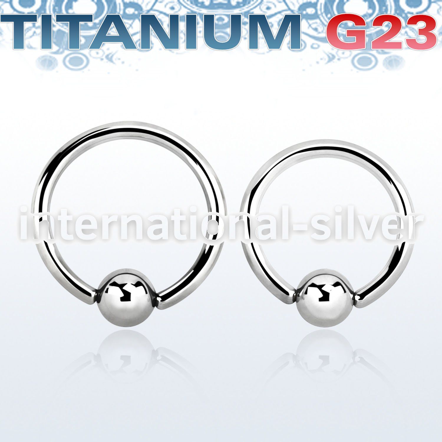 ubcr12 hoops captive rings titanium g23 implant grade ear lobe