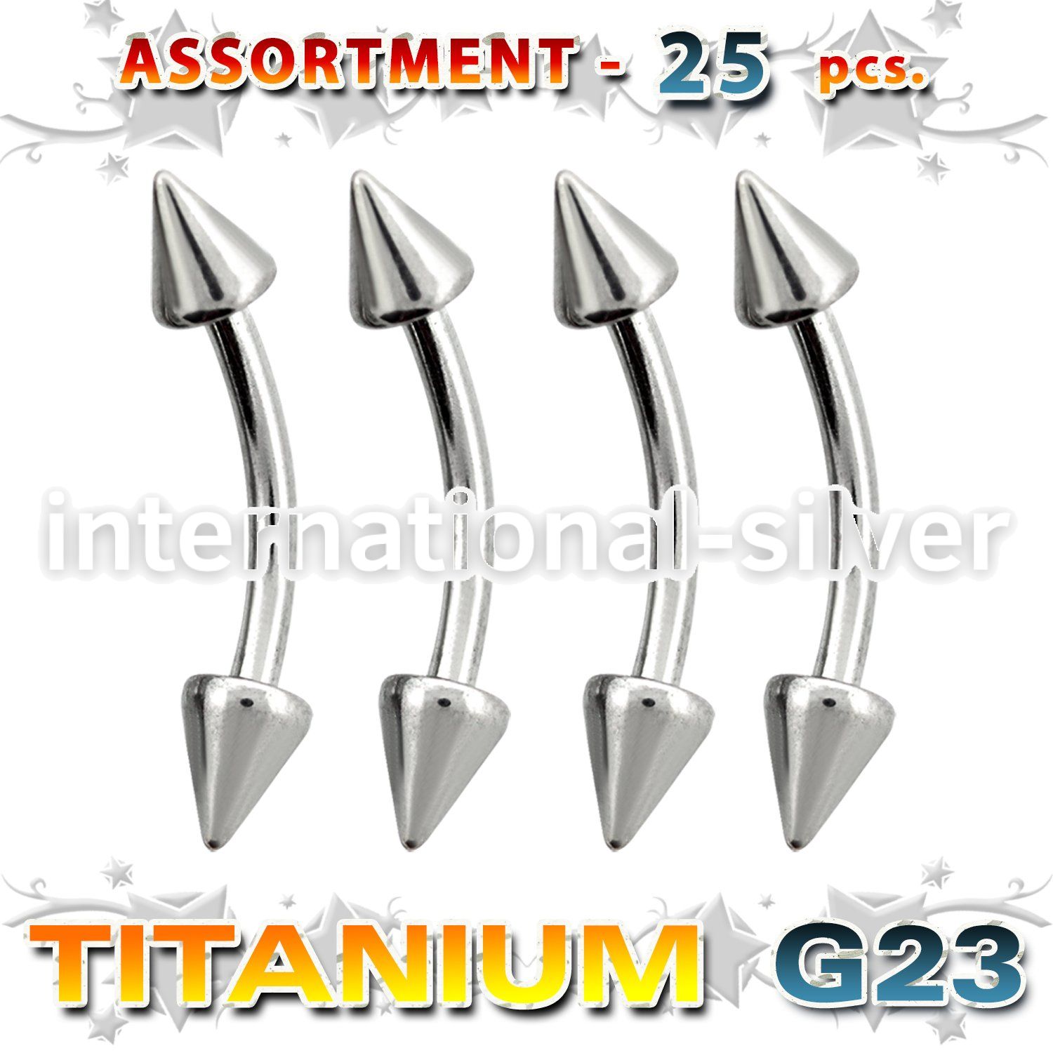 ublk19 micro curved barbells titanium g23 implant grade eyebrow