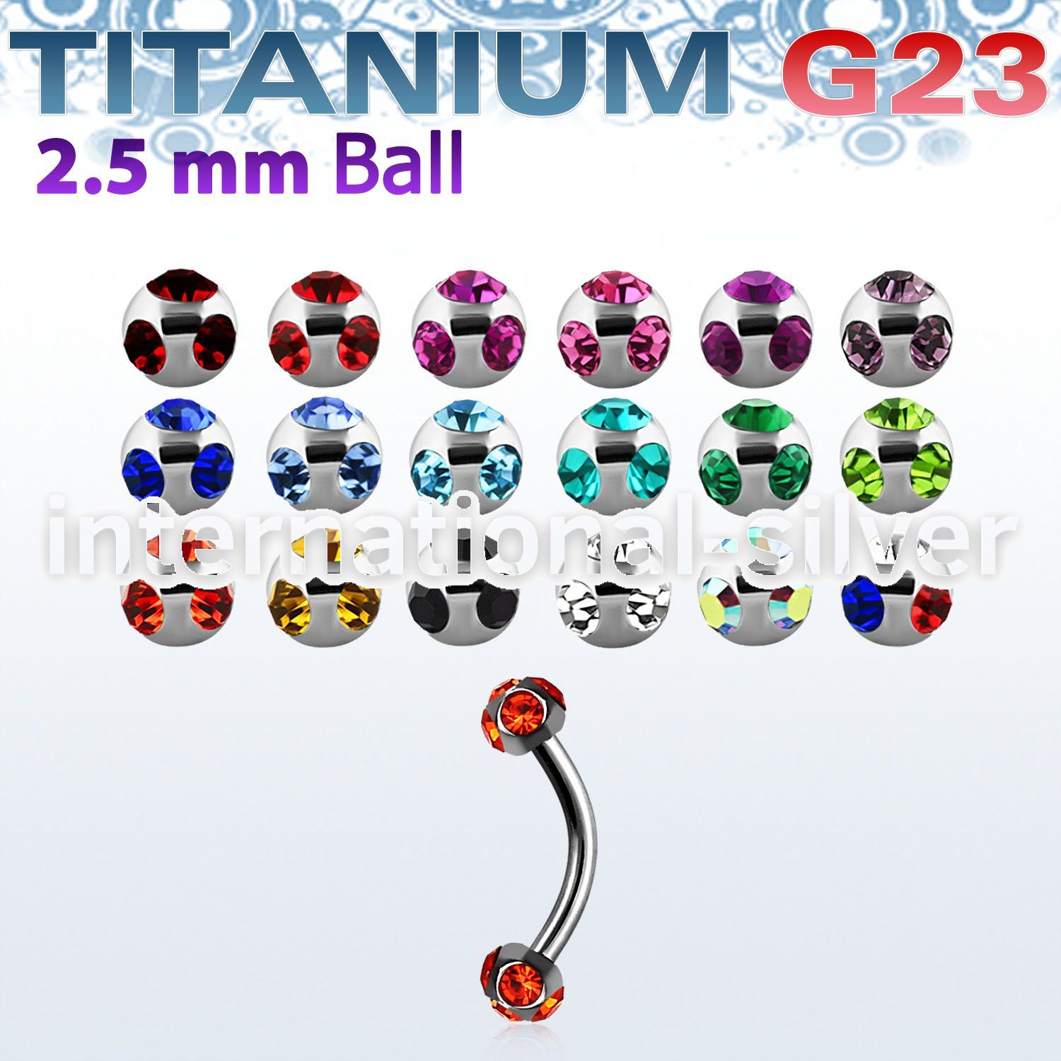 ubnemj25 micro curved barbells titanium g23 implant grade belly button