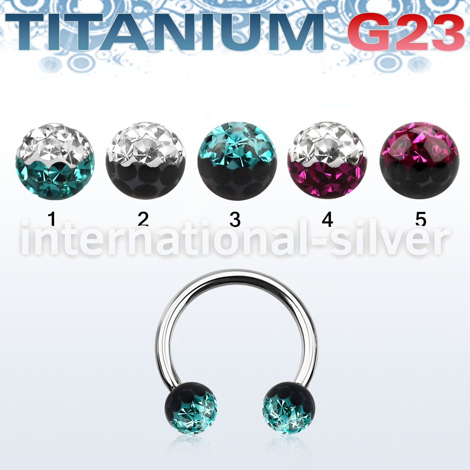 ucbfr5e horseshoes titanium g23 implant grade belly button