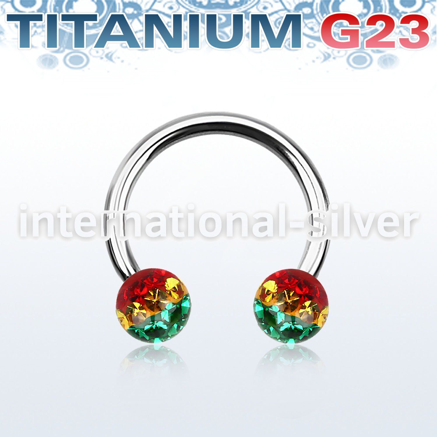 ucbfr5r horseshoes titanium g23 implant grade belly button