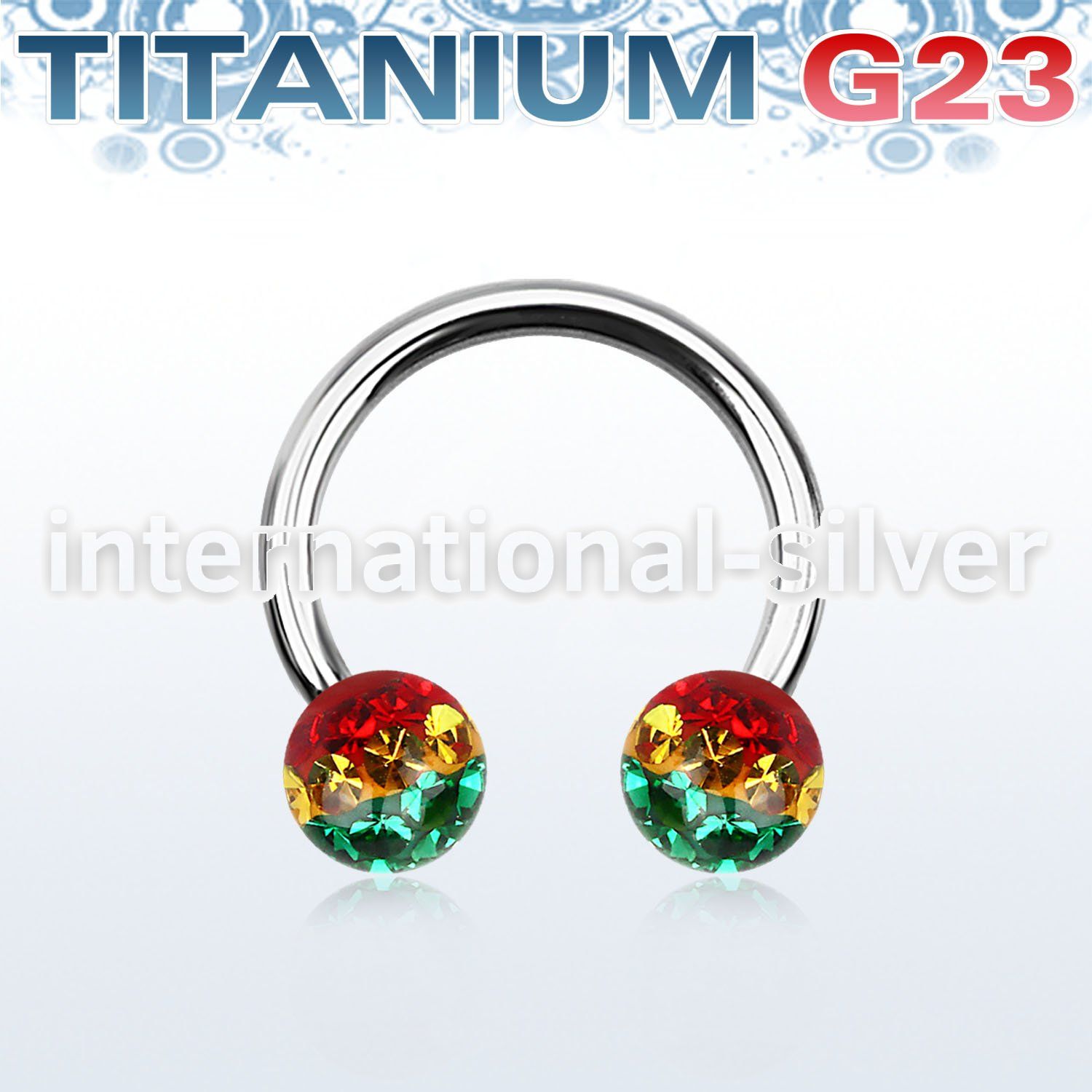 ucbfr6r horseshoes titanium g23 implant grade belly button