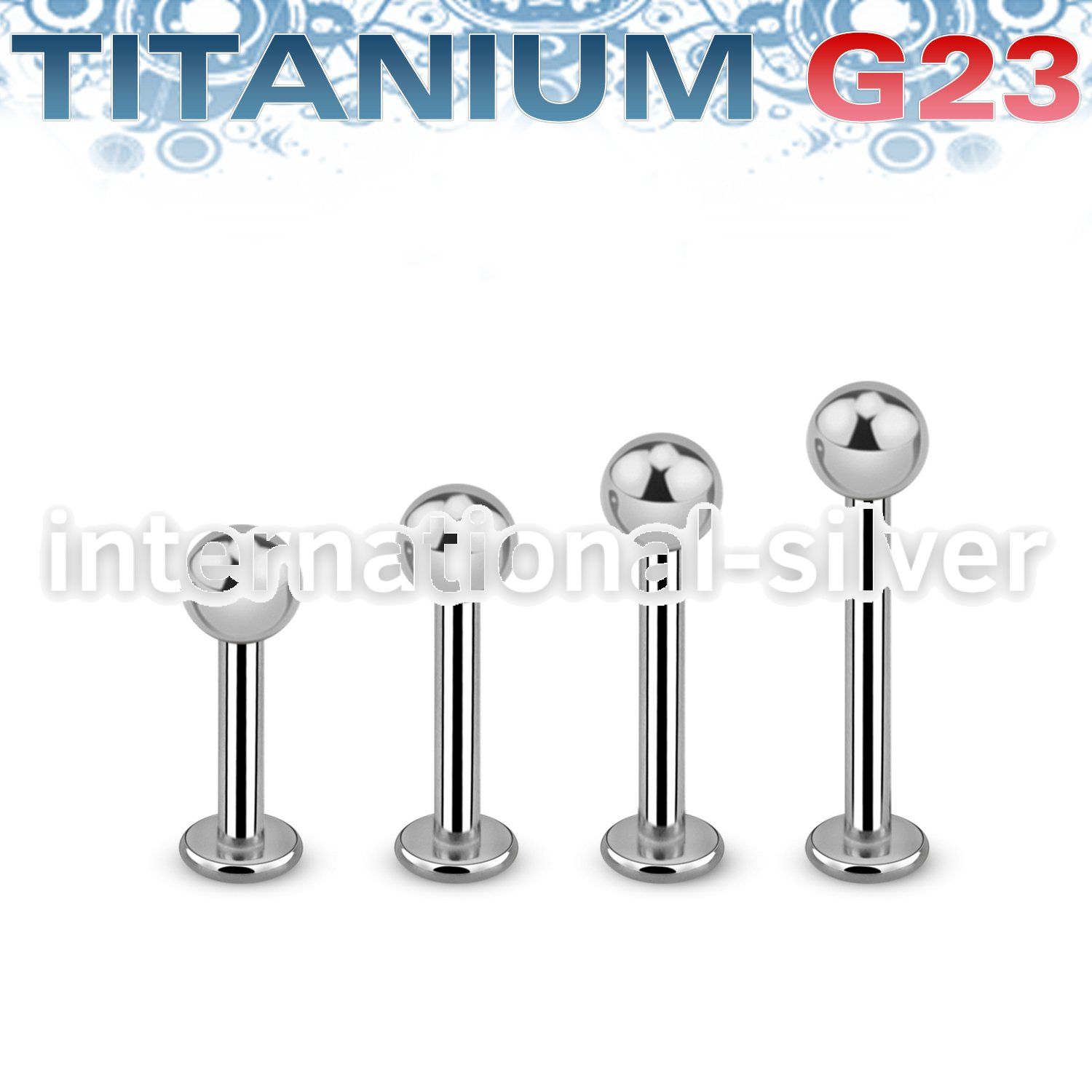 ulbb4 titanium labret stud 14g 4mm ball