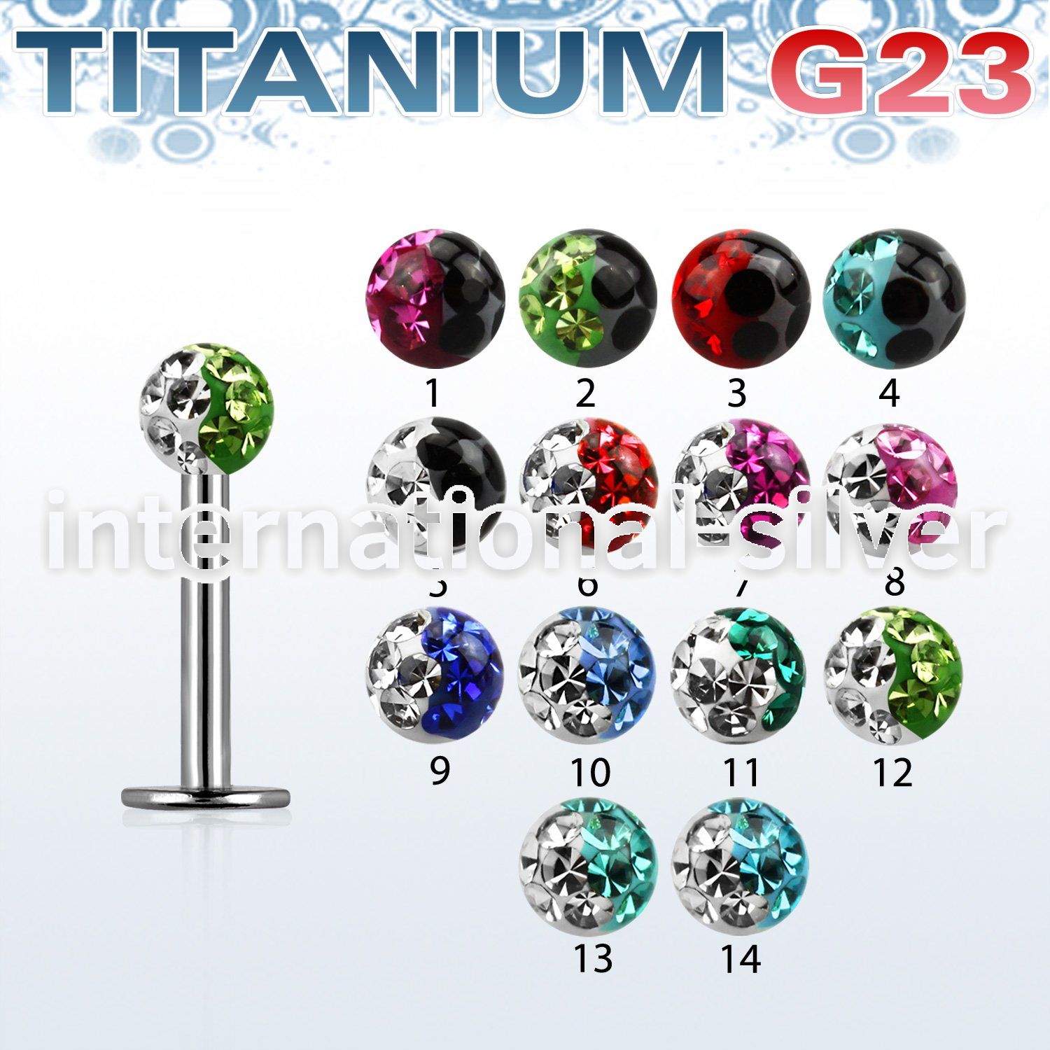 ulbfr3e labrets lip rings titanium g23 implant grade labrets chin