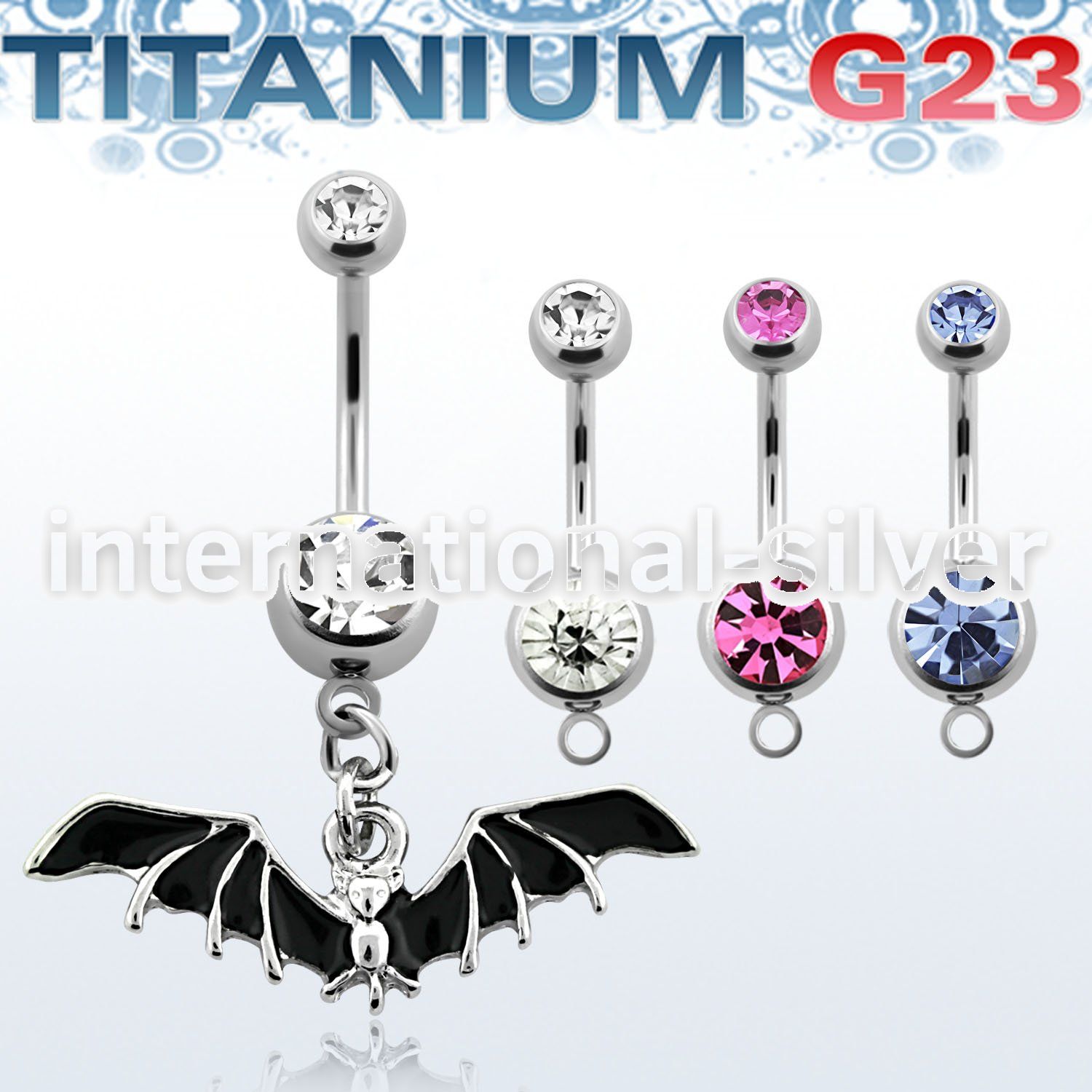 umcd569 belly rings titanium g23 implant grade belly button