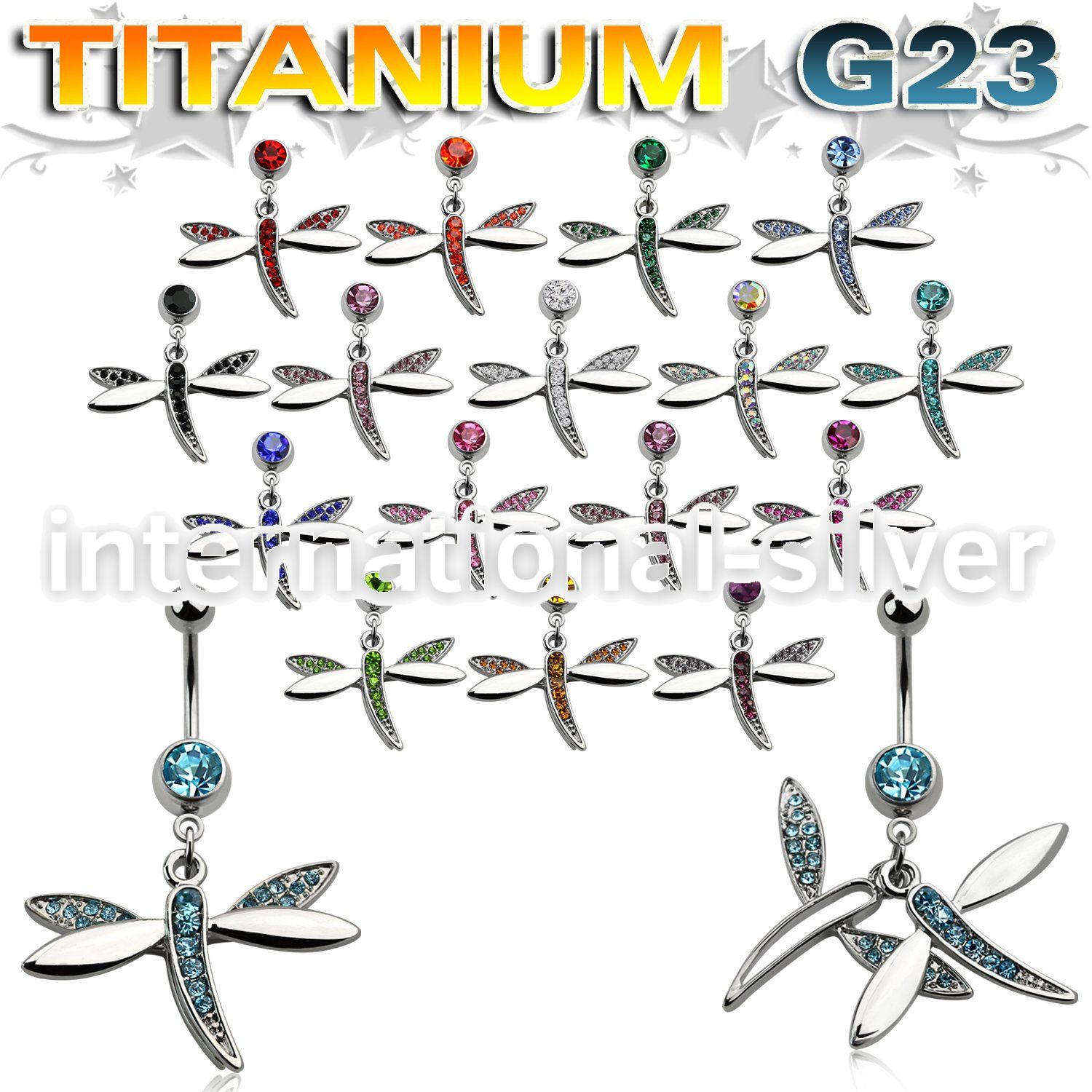 umcddgc belly rings titanium g23 implant grade belly button