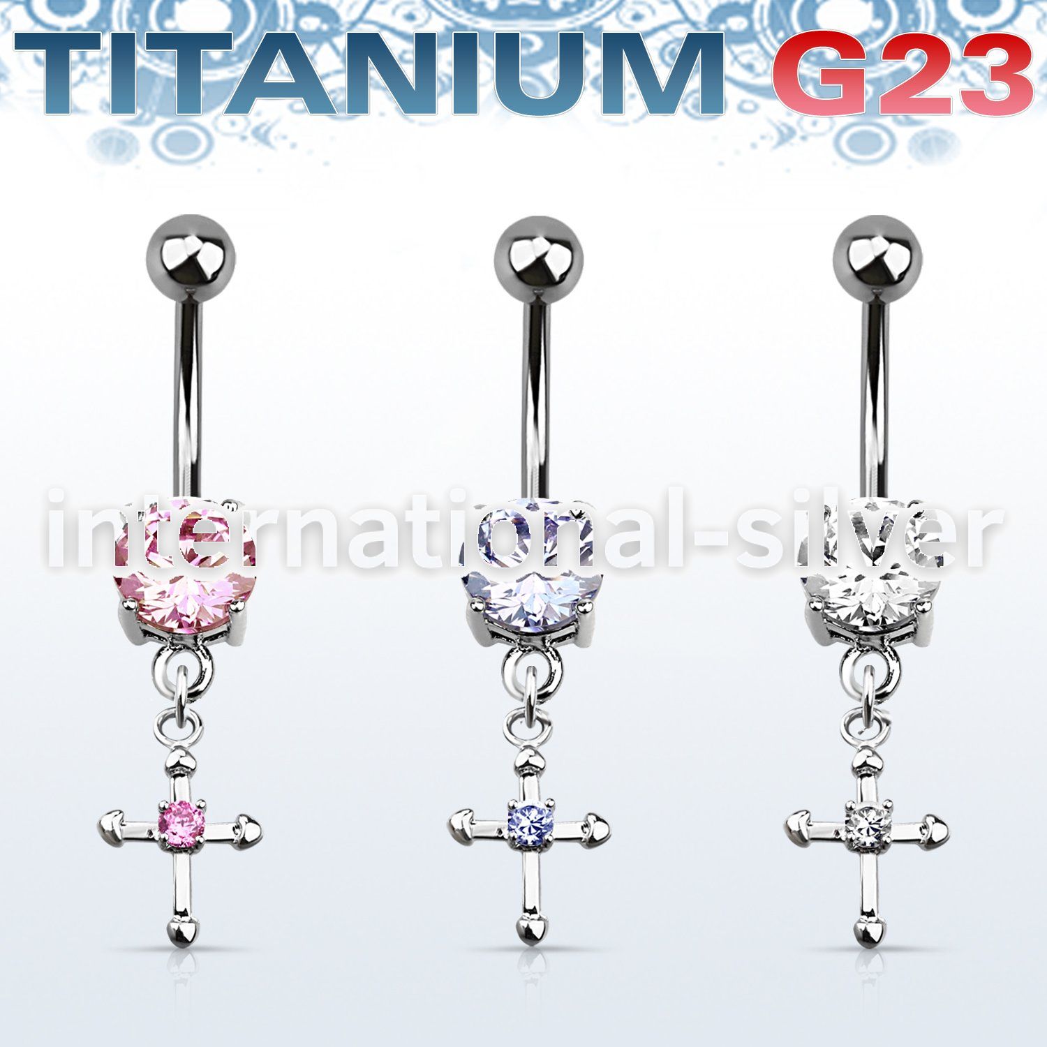 umcdz14s belly rings titanium g23 implant grade belly button