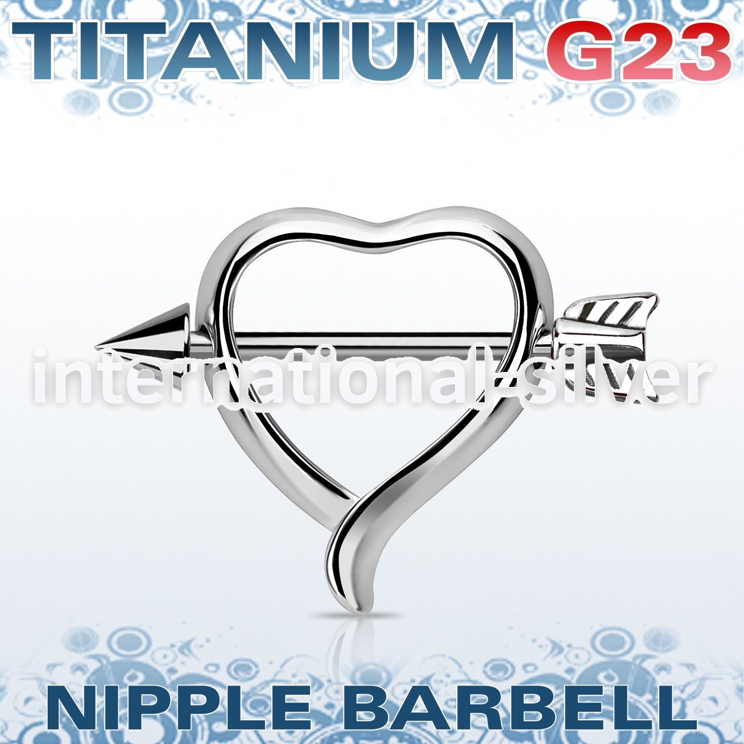 unpsh12 straight barbells titanium g23 implant grade nipple