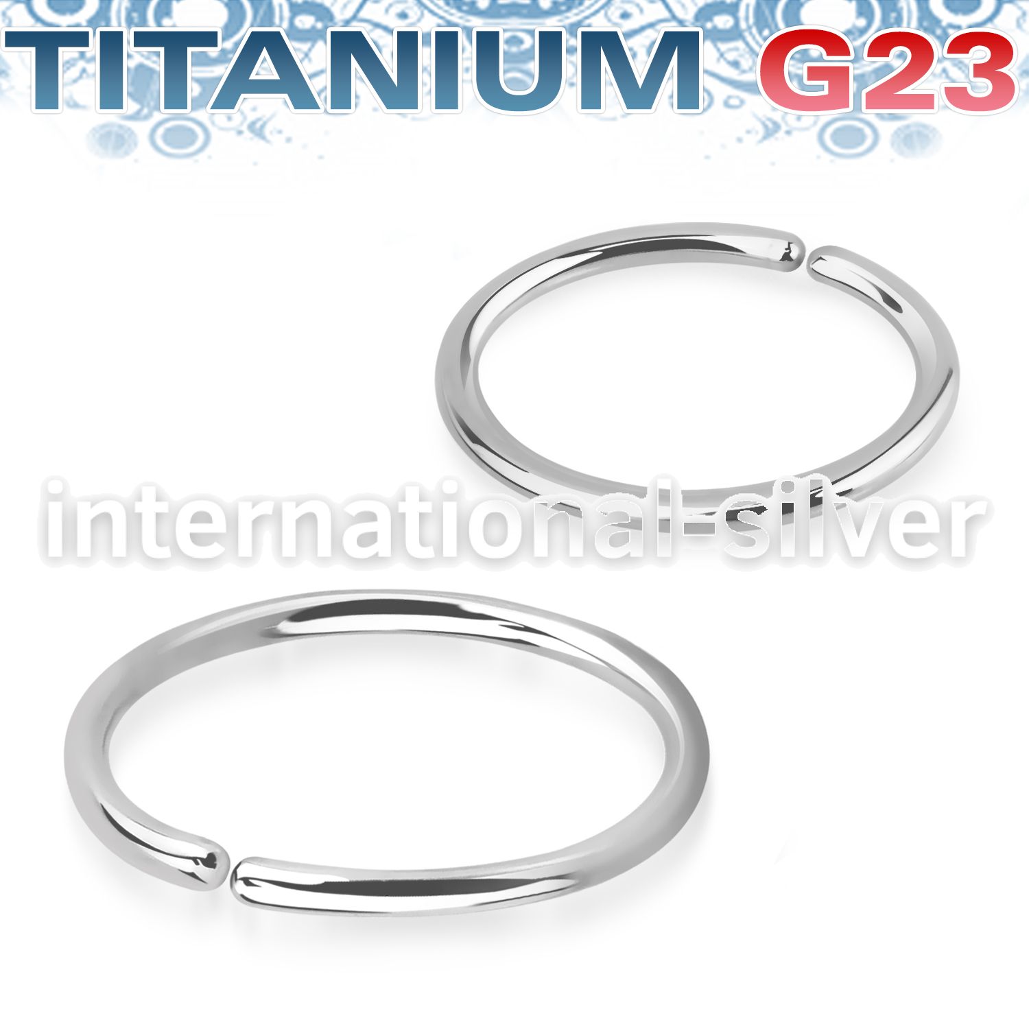 usel20 annealed astm f 136 titanium seamless ring hoop