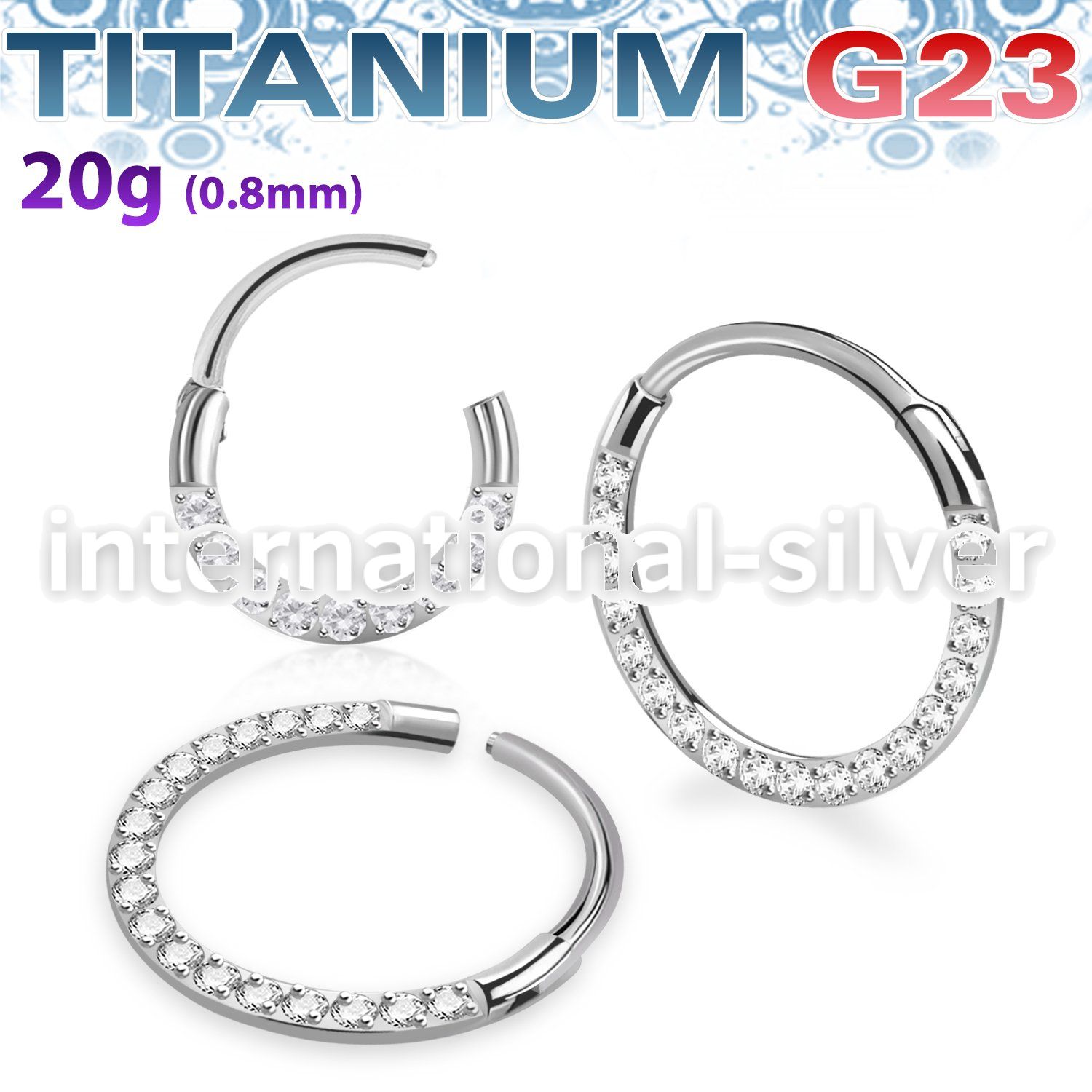 usgshss11 titanium hinged segment hoop side cnc cz