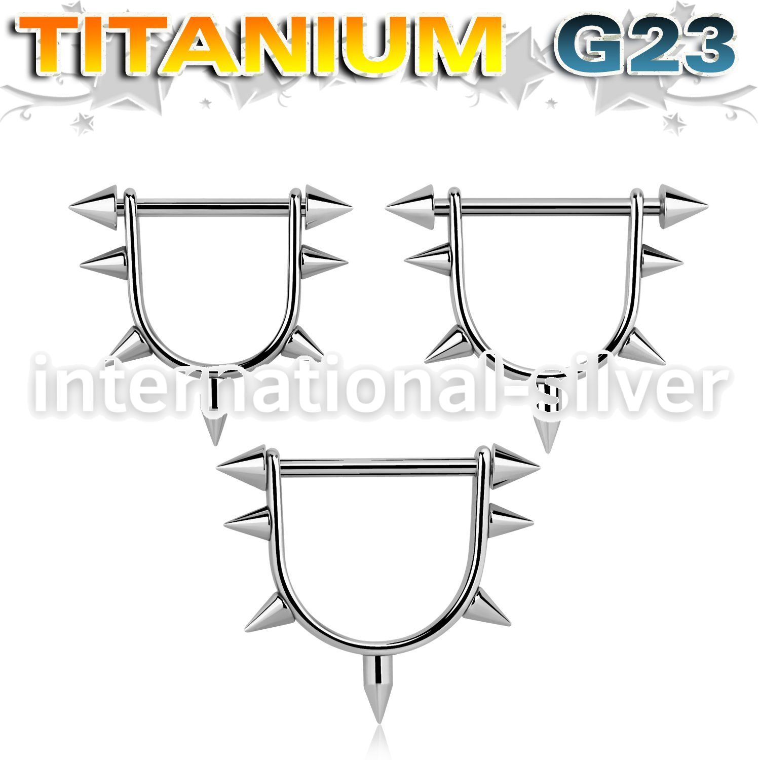 usnpa straight barbells titanium g23 implant grade nipple