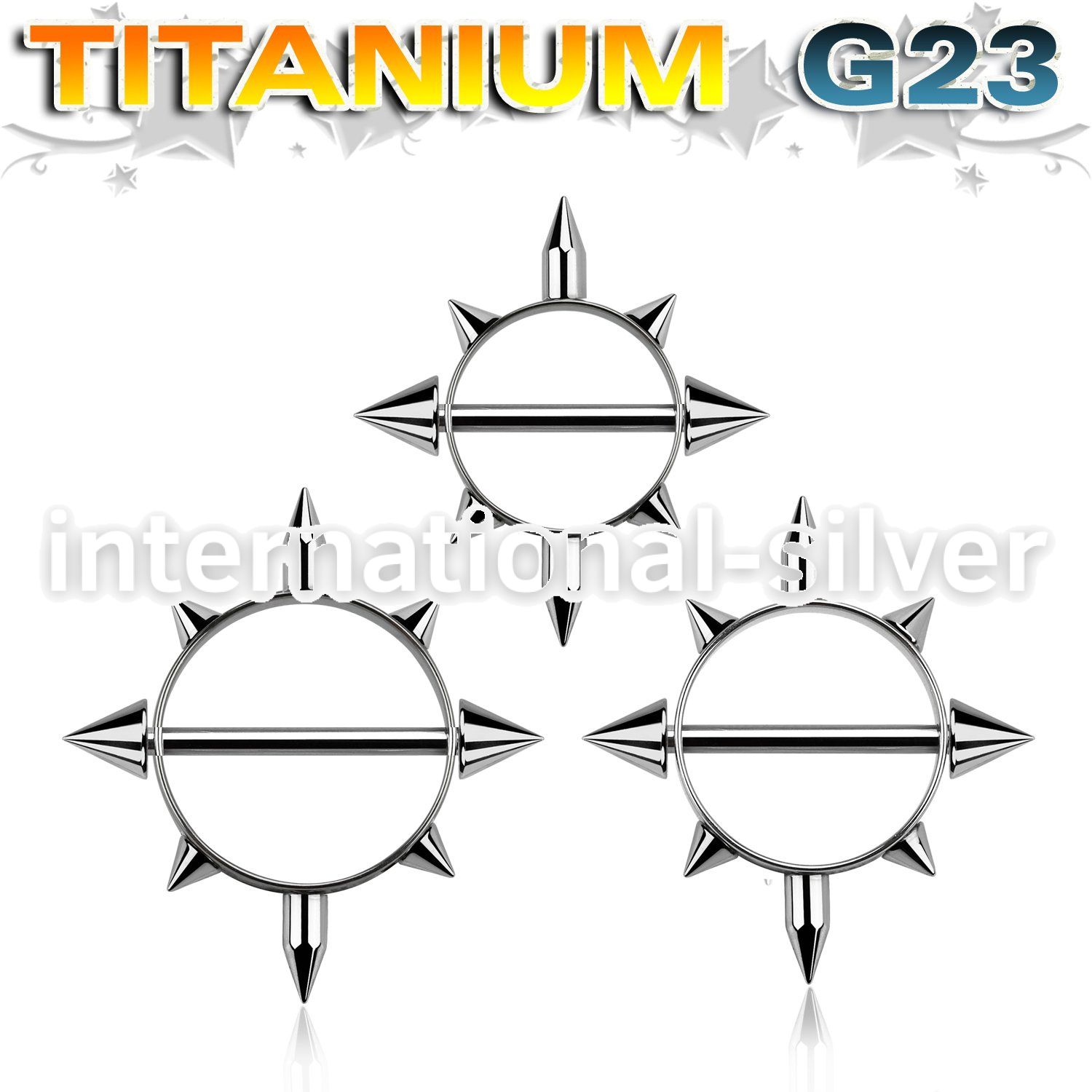 usnpc straight barbells titanium g23 implant grade nipple