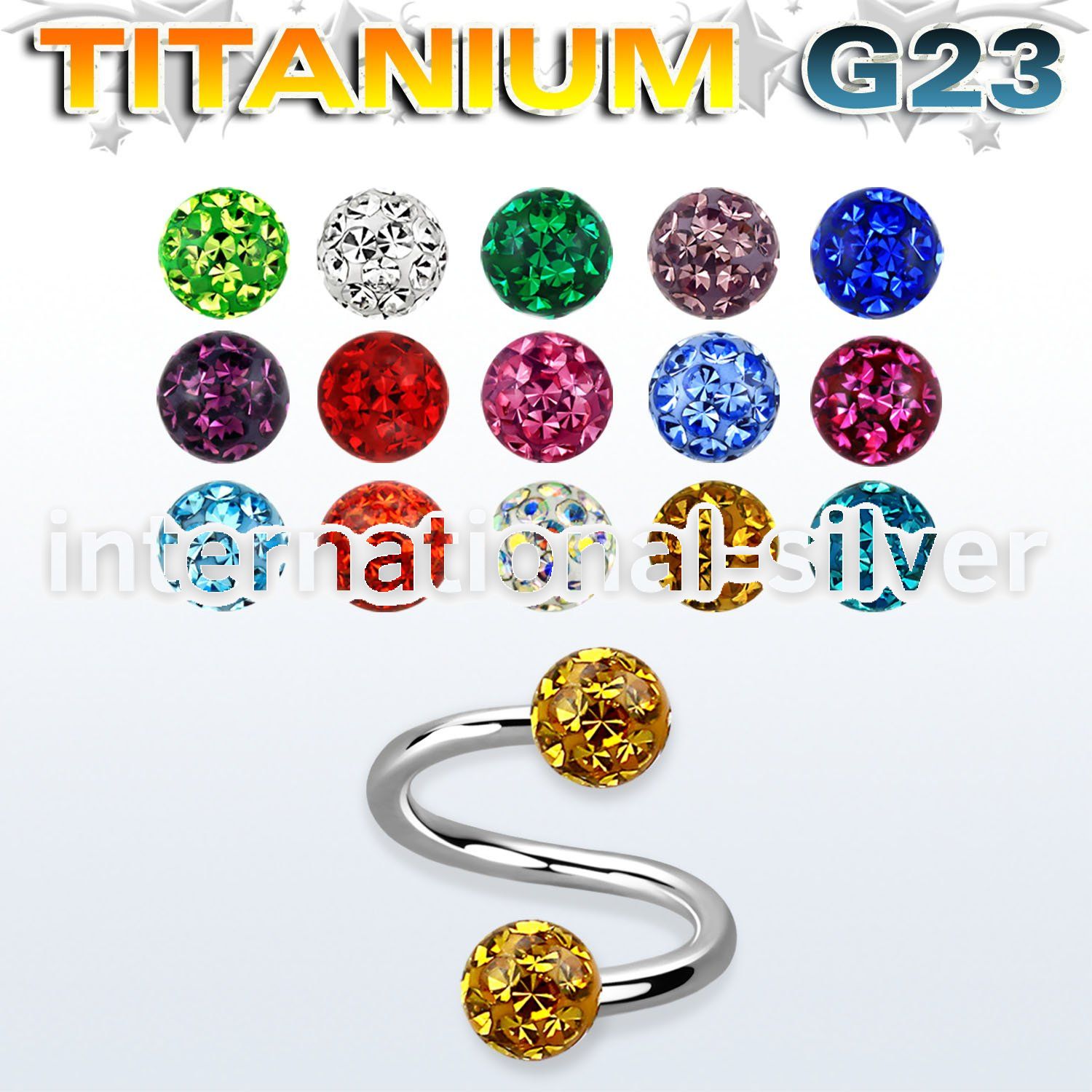 uspfr4 spirals twisters titanium g23 implant grade labrets chin