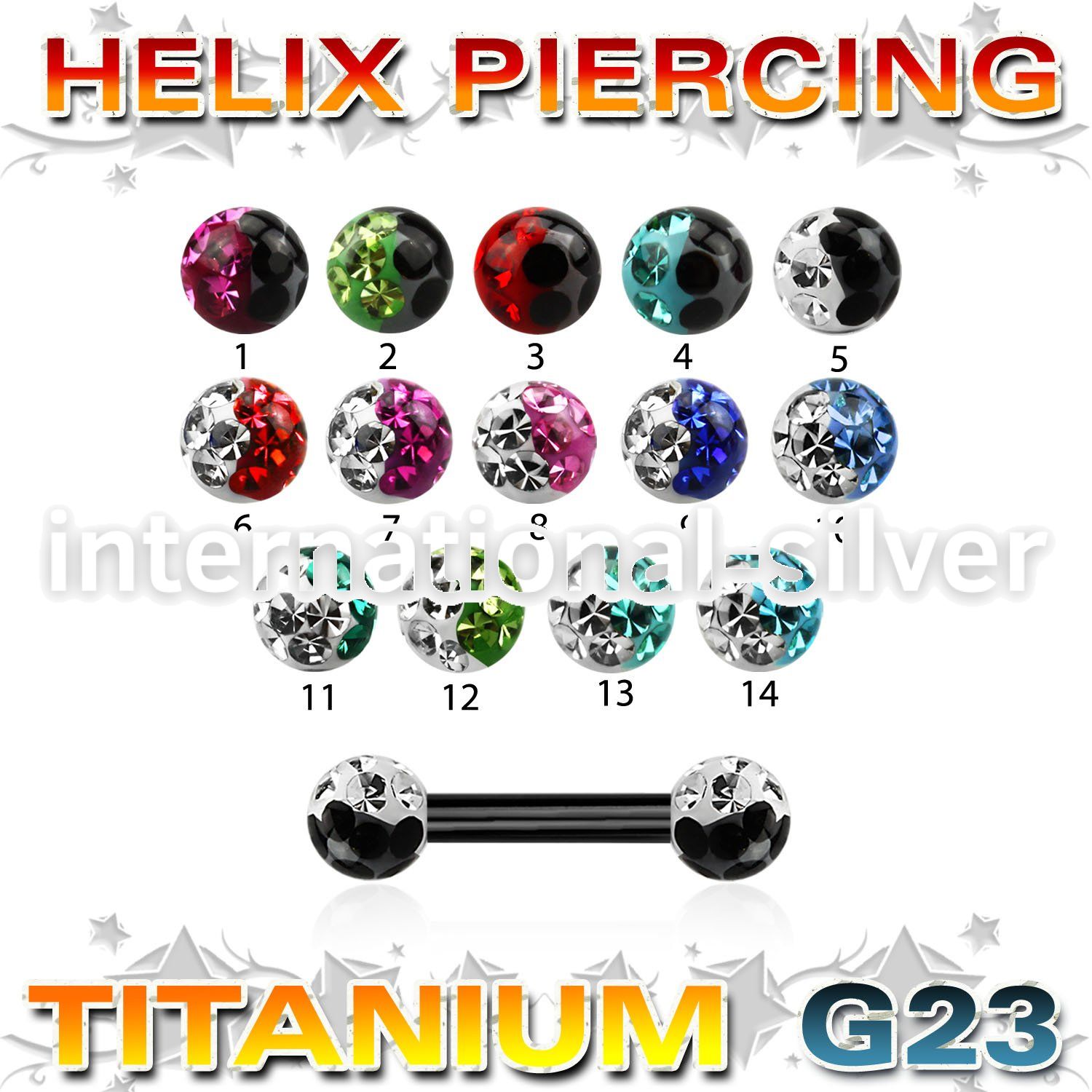 utbbe23e straight barbells anodized titanium g23 implant grade eyebrow