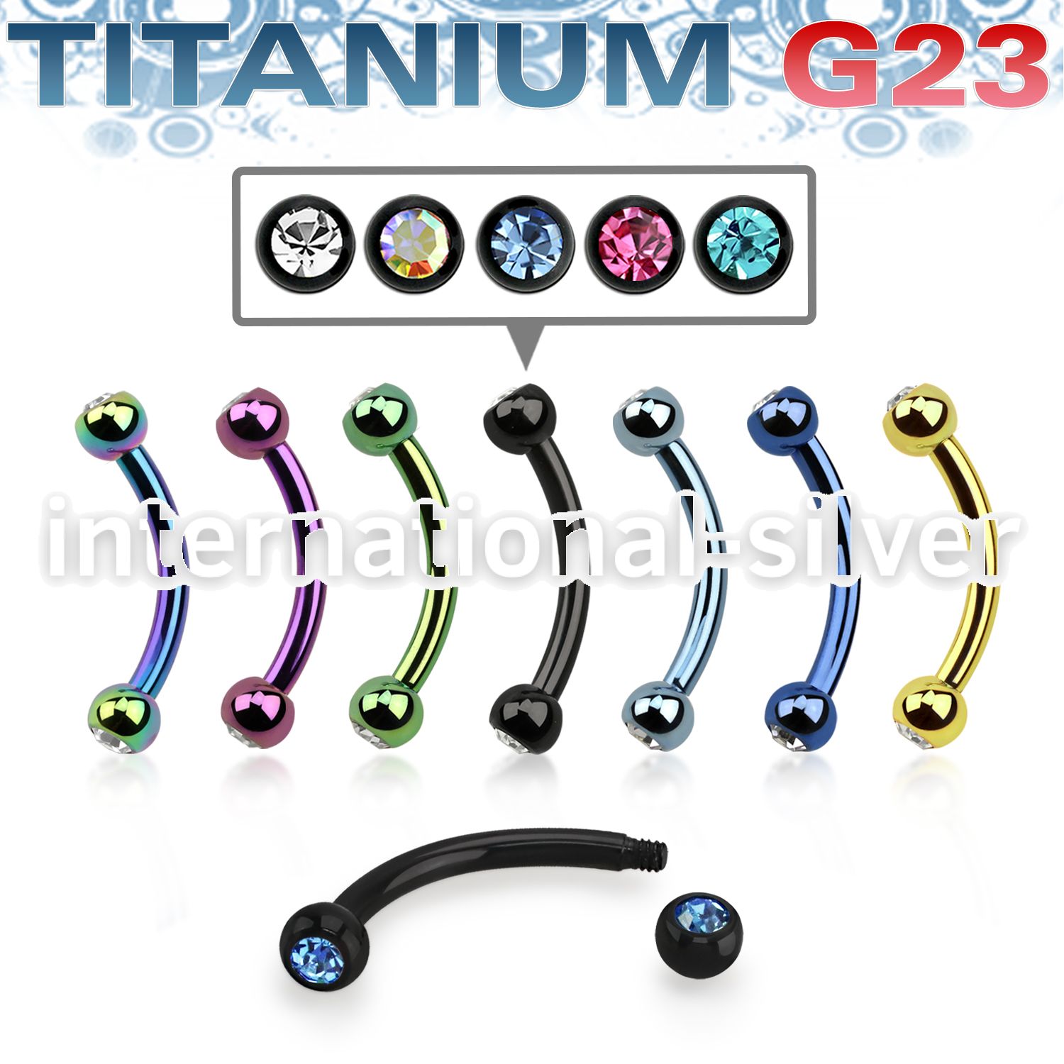 utbne2c micro curved barbells anodized titanium g23 implant grade eyebrow