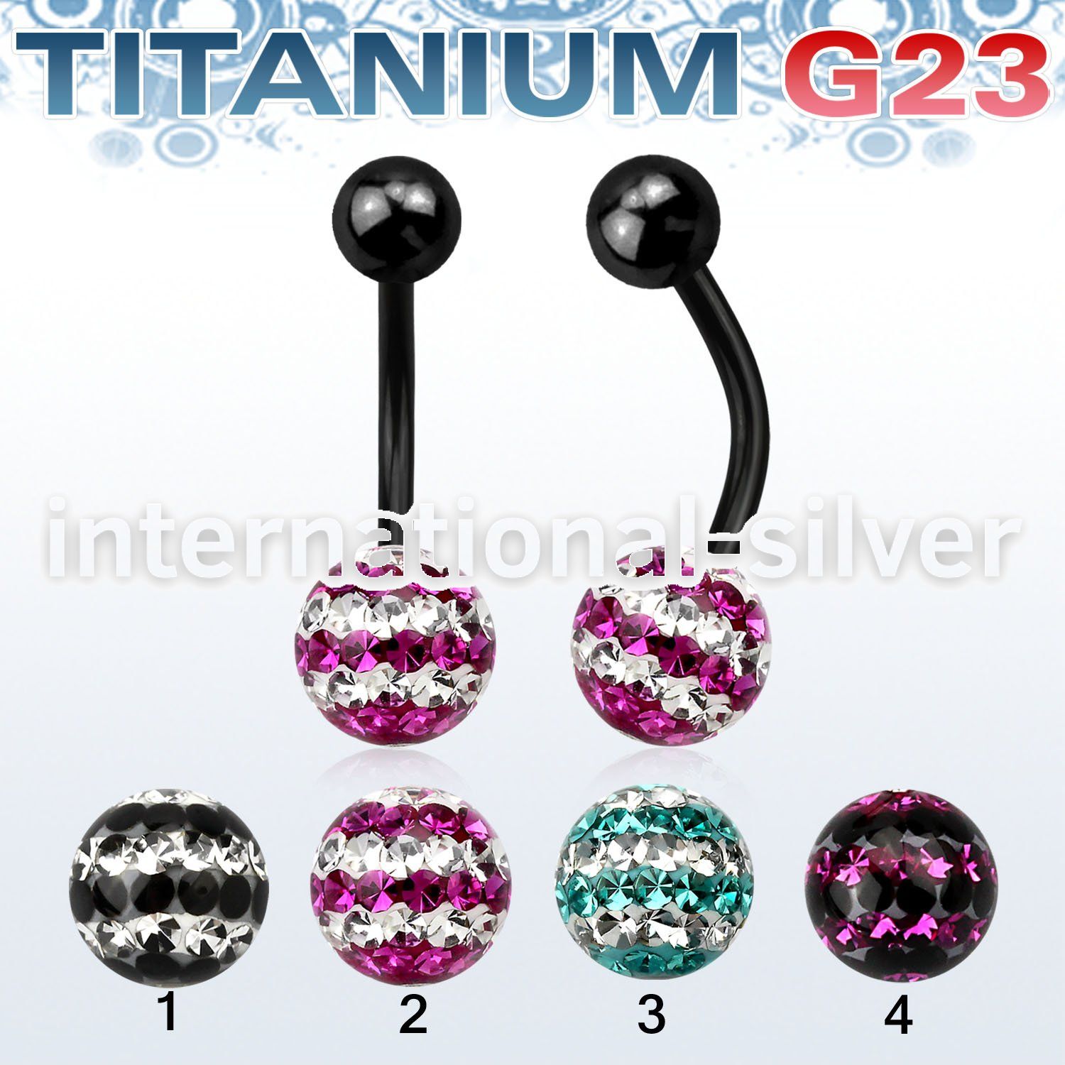 utbnfr8d belly rings anodized titanium g23 implant grade belly button