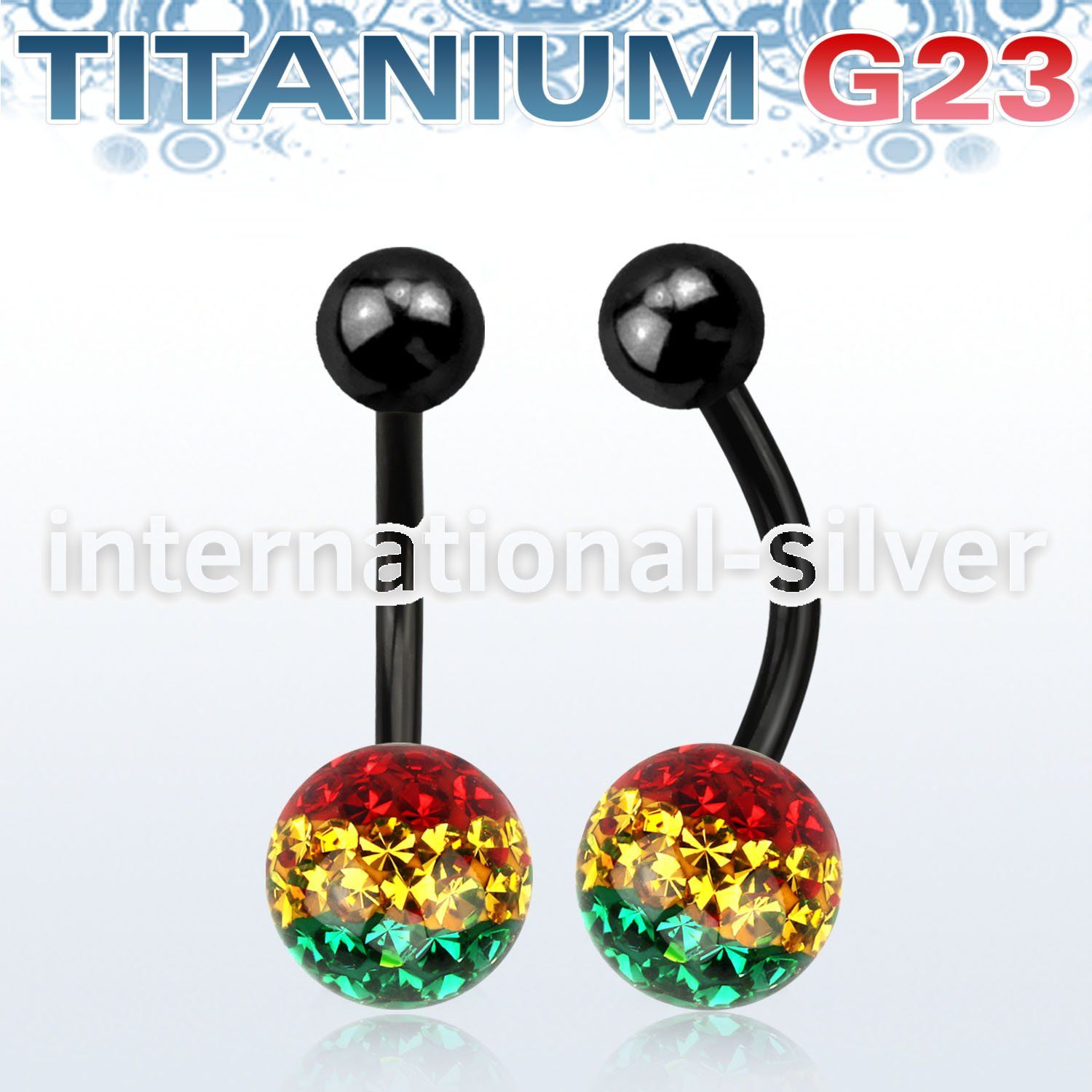 utbnfr8r belly rings anodized titanium g23 implant grade belly button