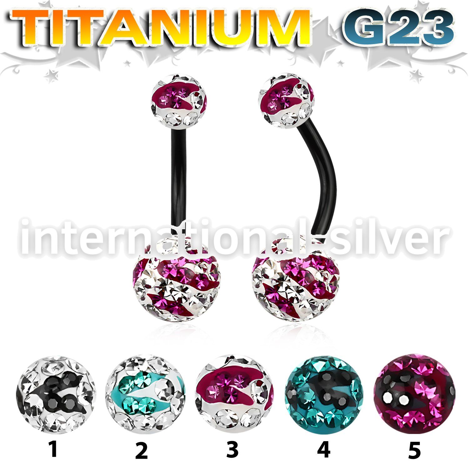 utbnfrgc belly rings anodized titanium g23 implant grade belly button