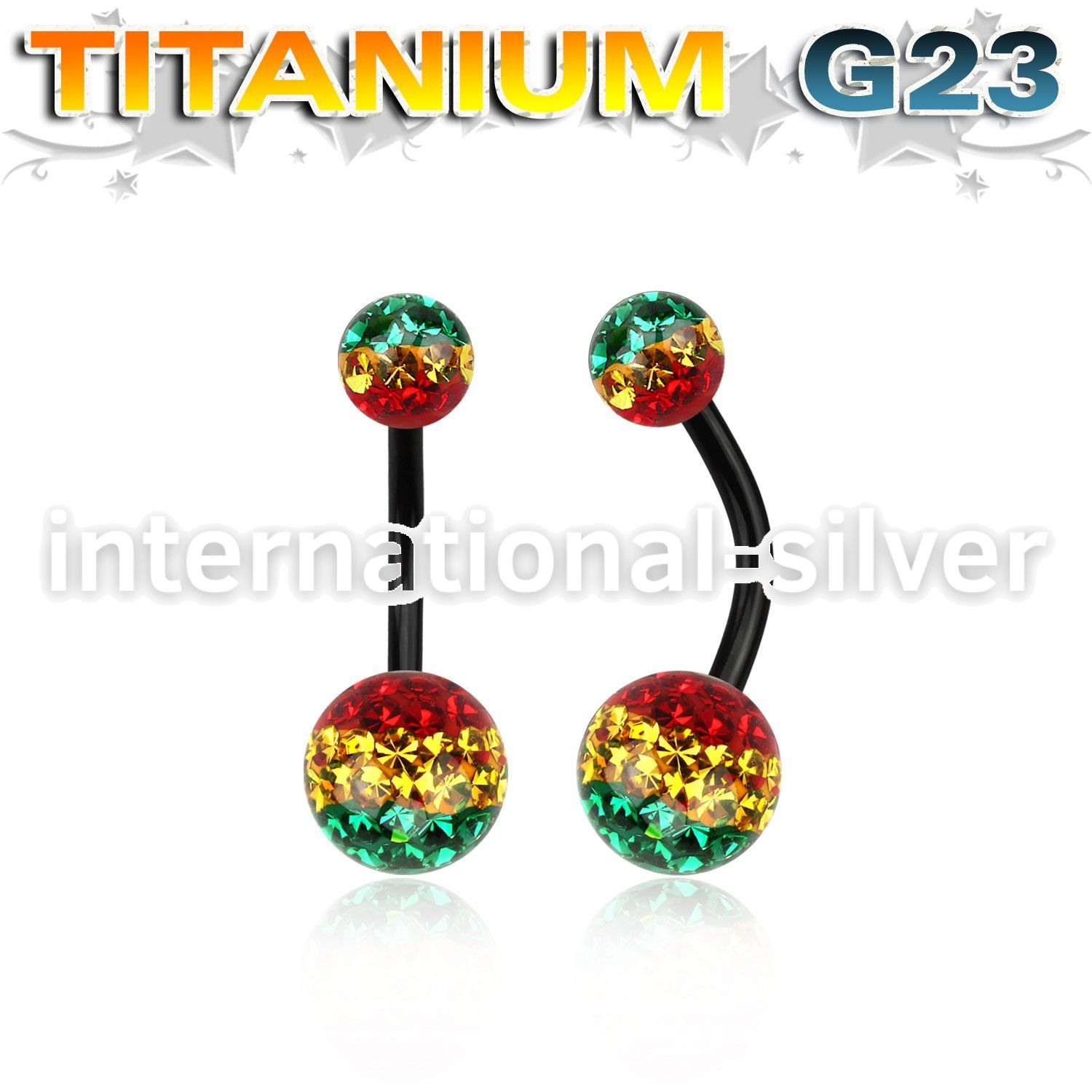 utbnfrgr belly rings anodized titanium g23 implant grade belly button