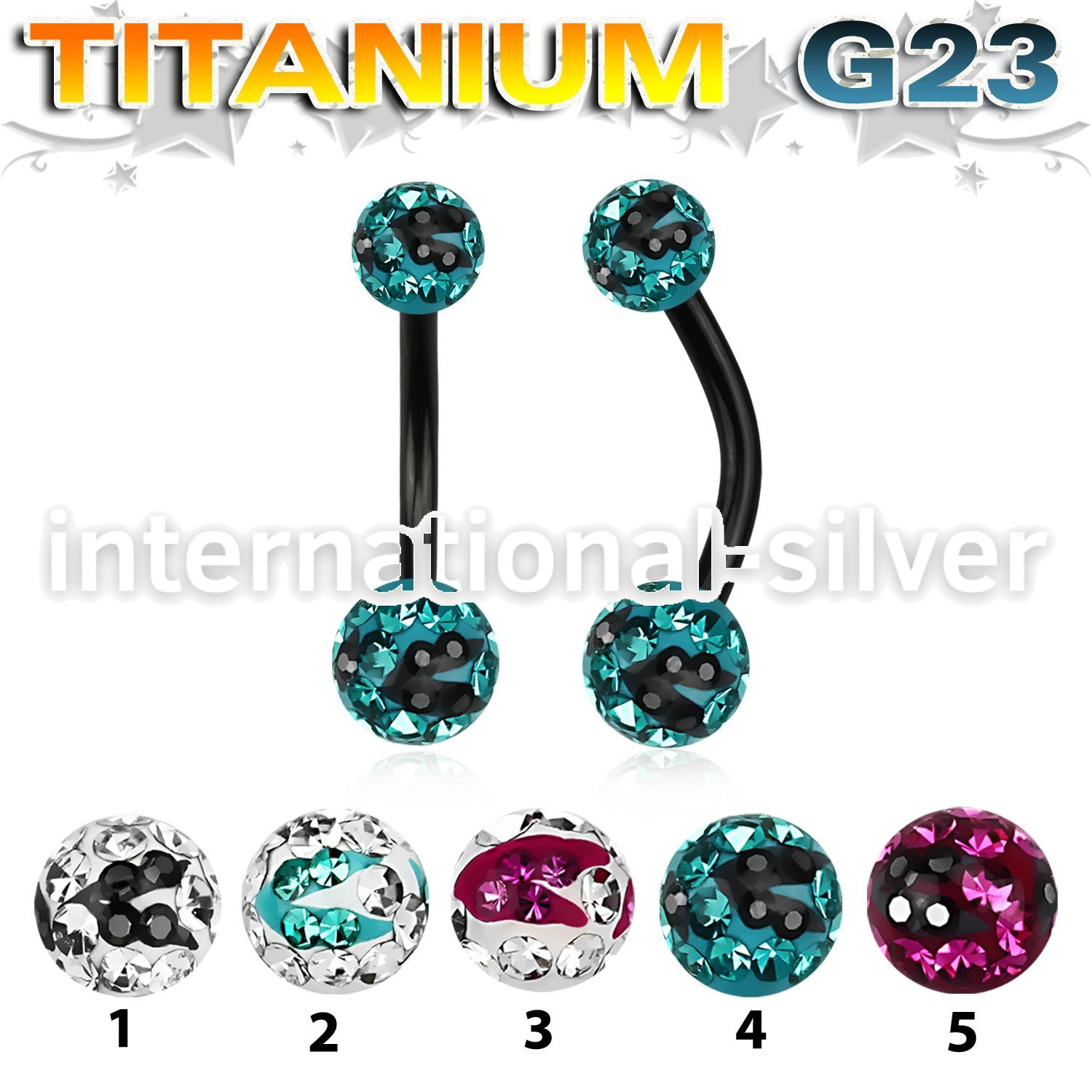 utbnfrsc belly rings anodized titanium g23 implant grade belly button