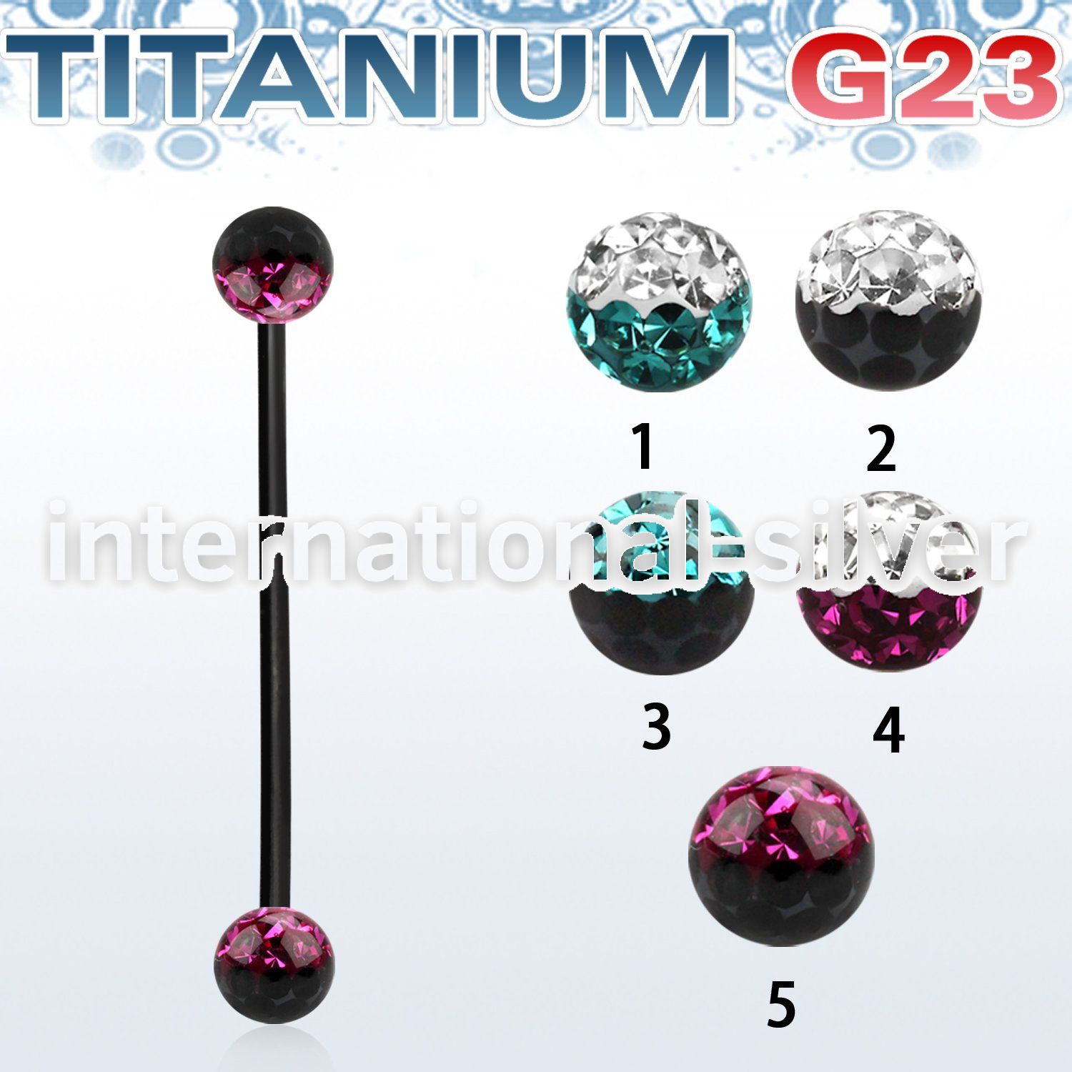 utinfr5e straight barbells anodized titanium g23 implant grade 