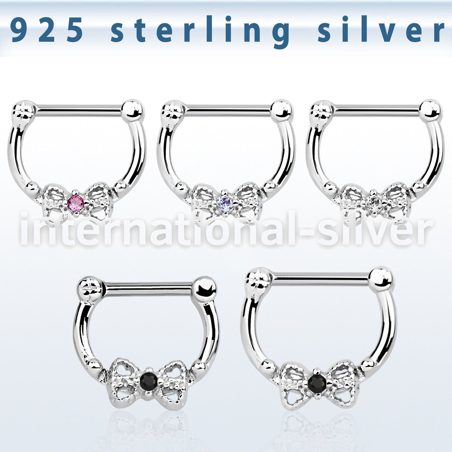 vsepk16 straight barbells silver 925 septum