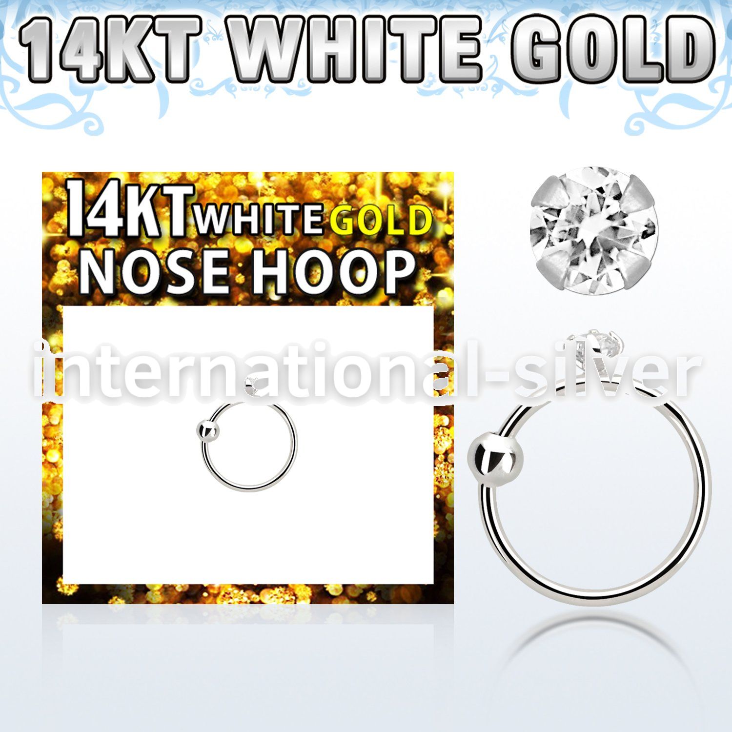 whz15 nose hoop gold nose